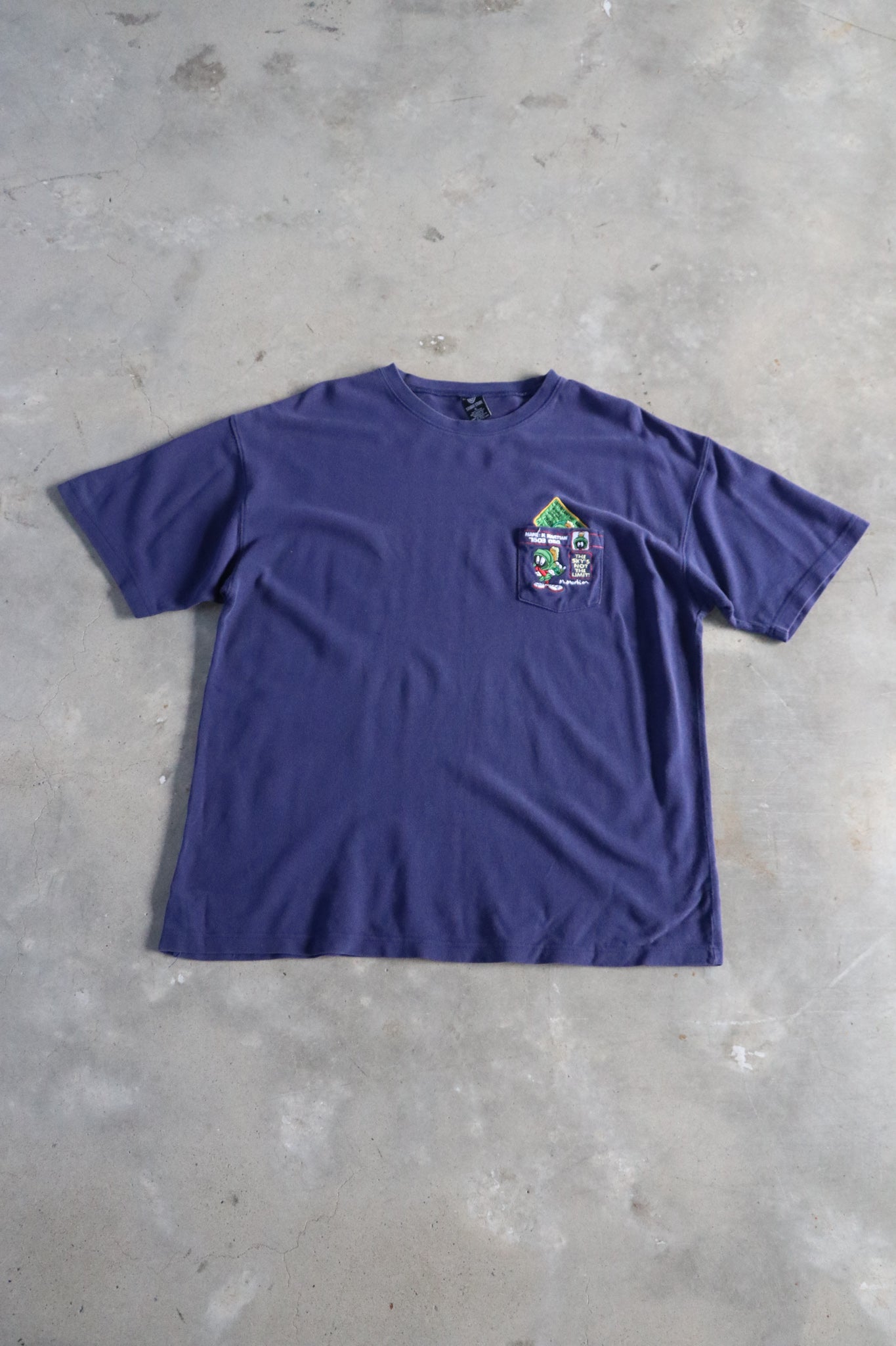 Vintage Marvin the Martian Embroided Tee XL