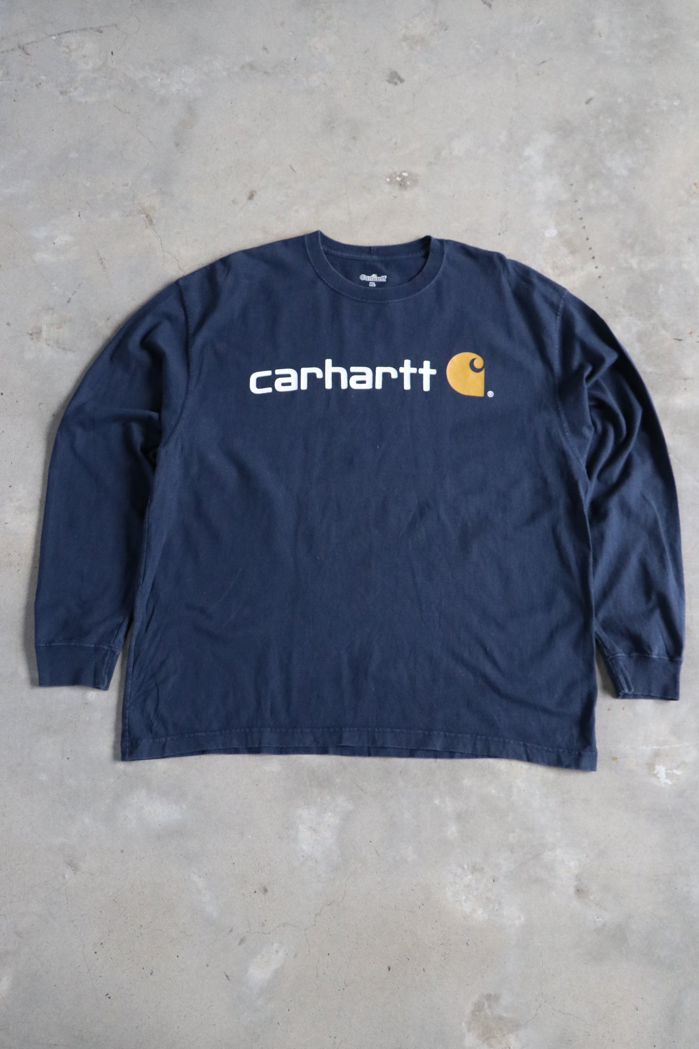 Vintage Carhartt Spell Out Long Sleeve Tee XL