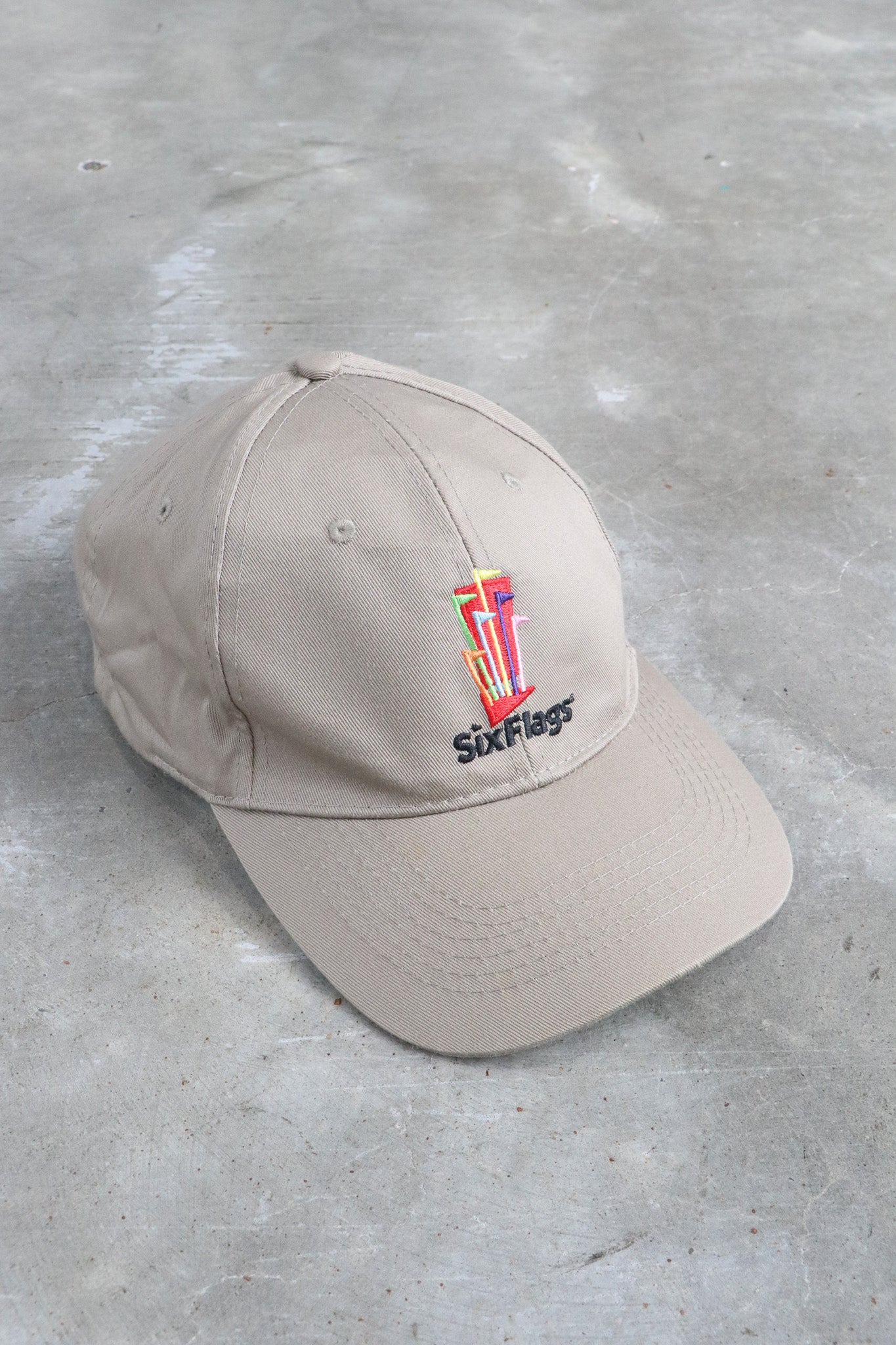 Vintage Six Flags Embroidered Hat