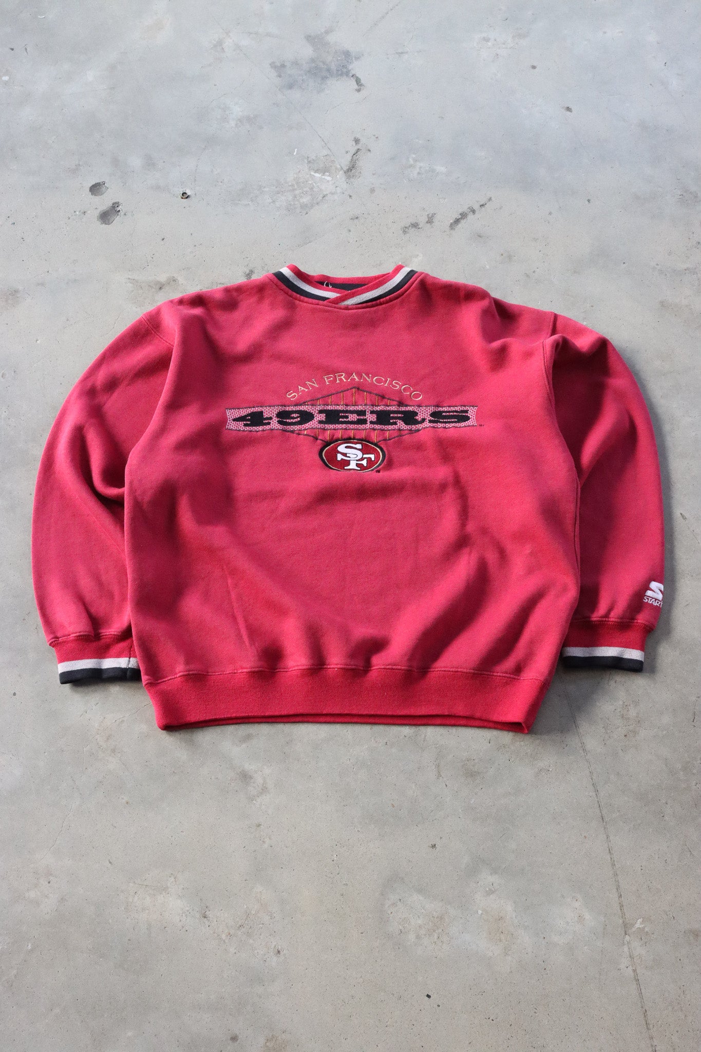 Vintage NFL 49ers Embroidered Sweater Medium
