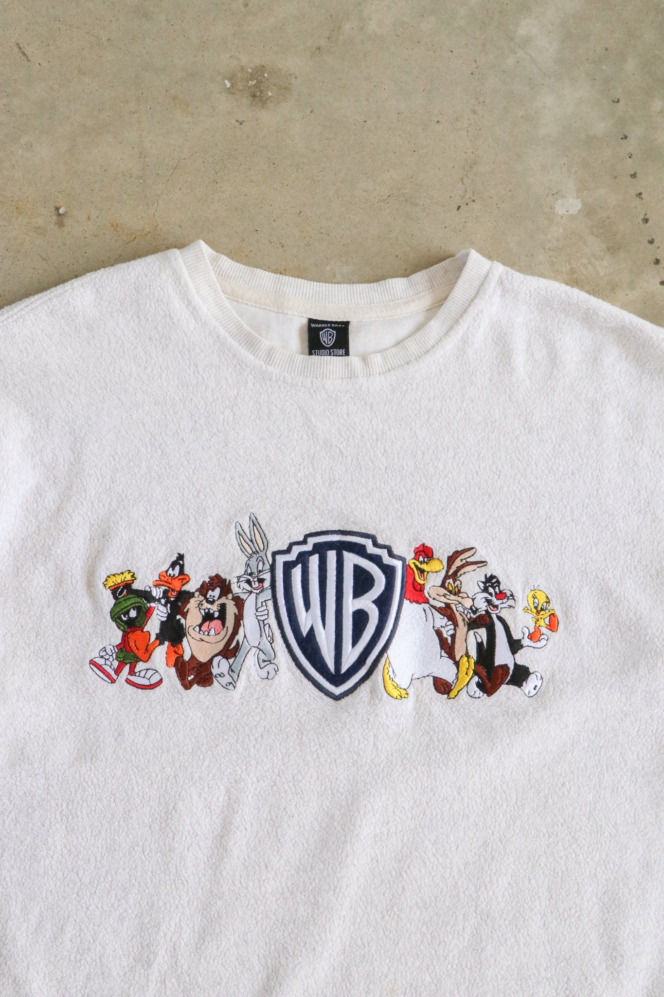 Vintage Warner Bros. Embroided Sweater Large