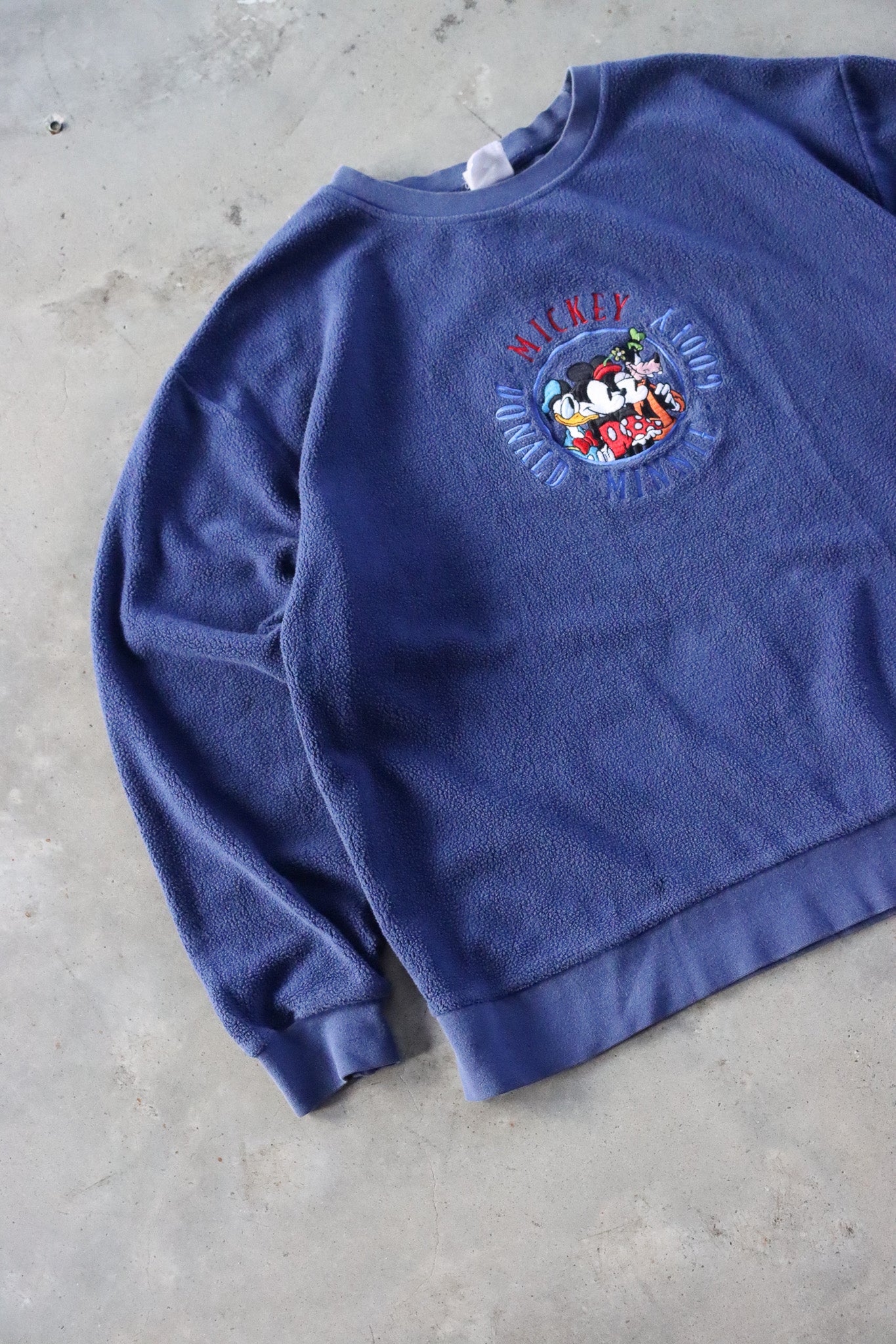 Vintage Mickey Mouse Fleece Sweater Large