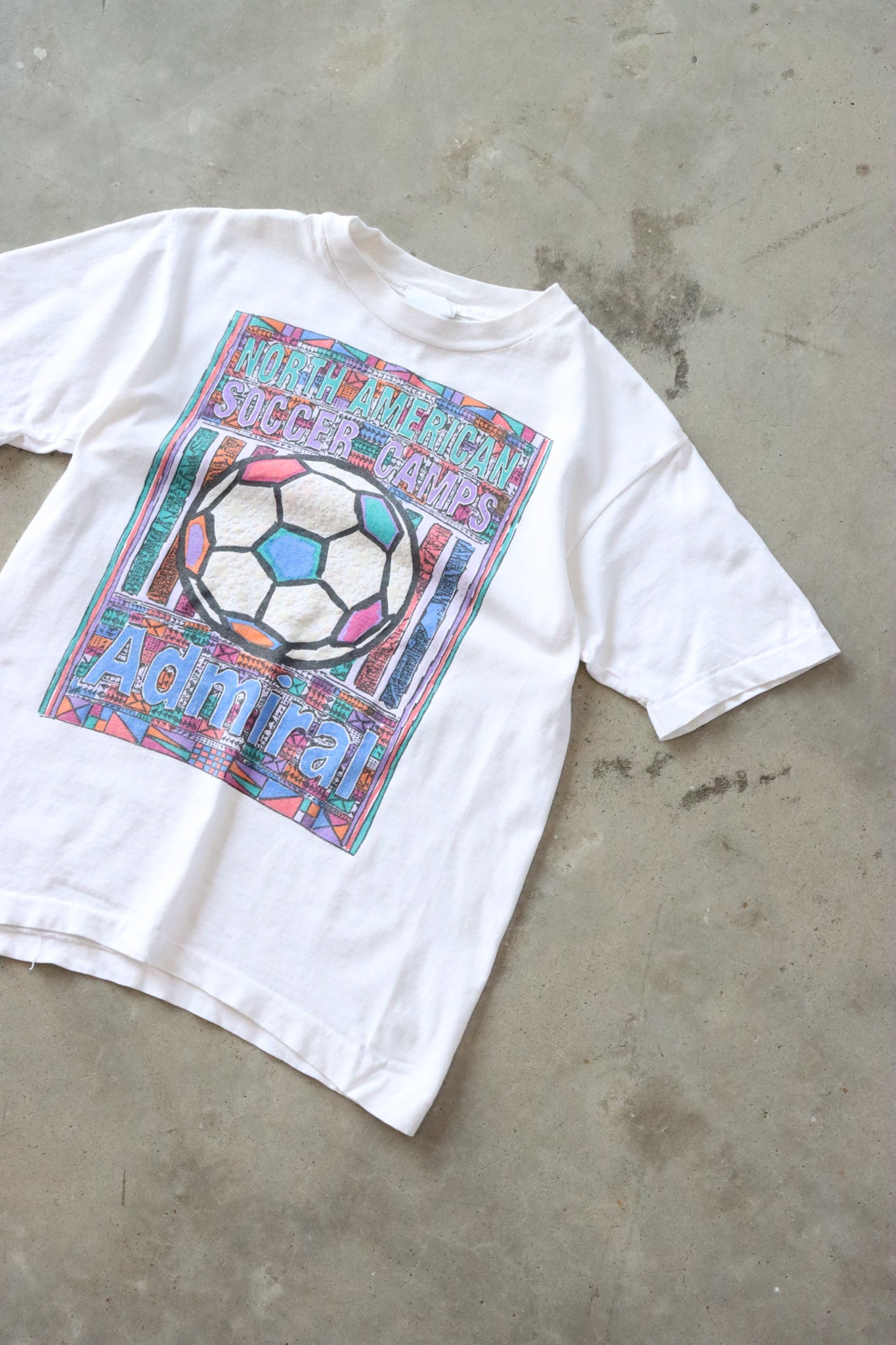 Vintage 90s America Soccer Tee Small