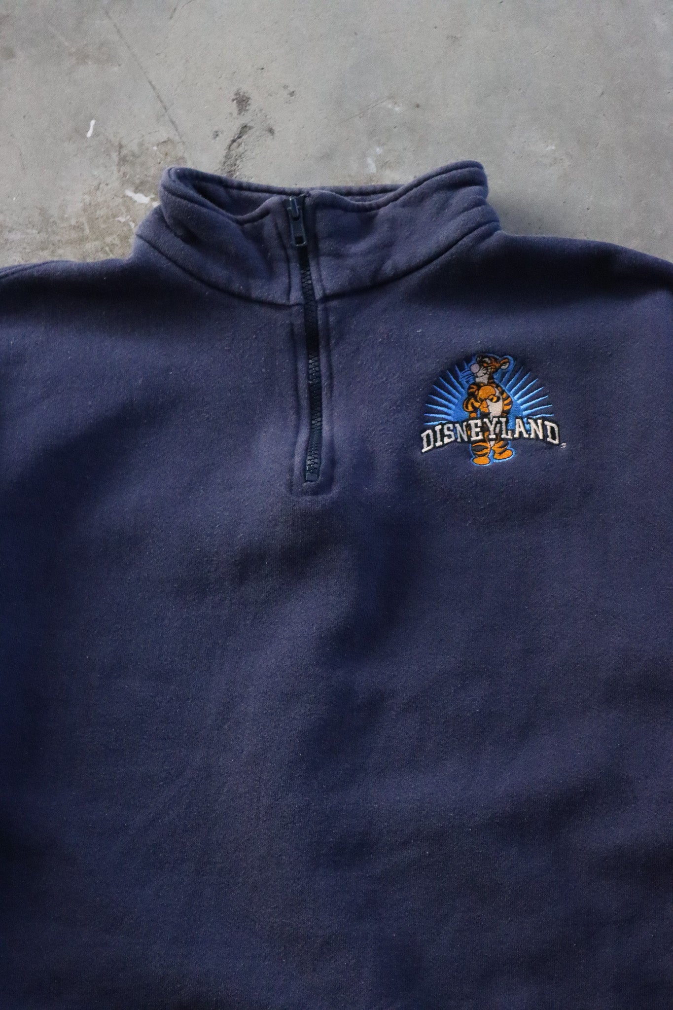 Vintage Disney Land 1/4 Zip Sweater XL