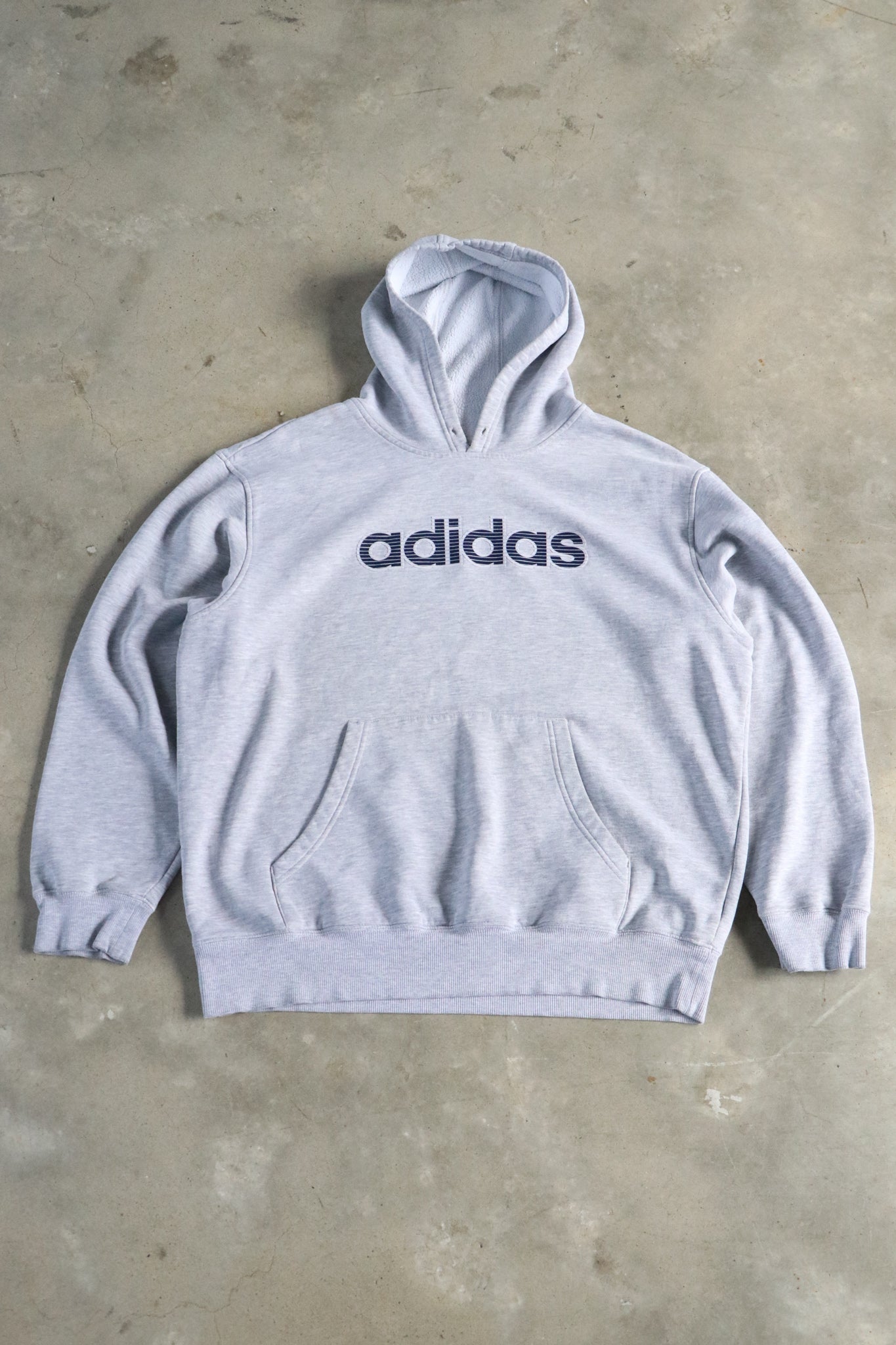 Vintage Adidas Spell Out Hoodie XL