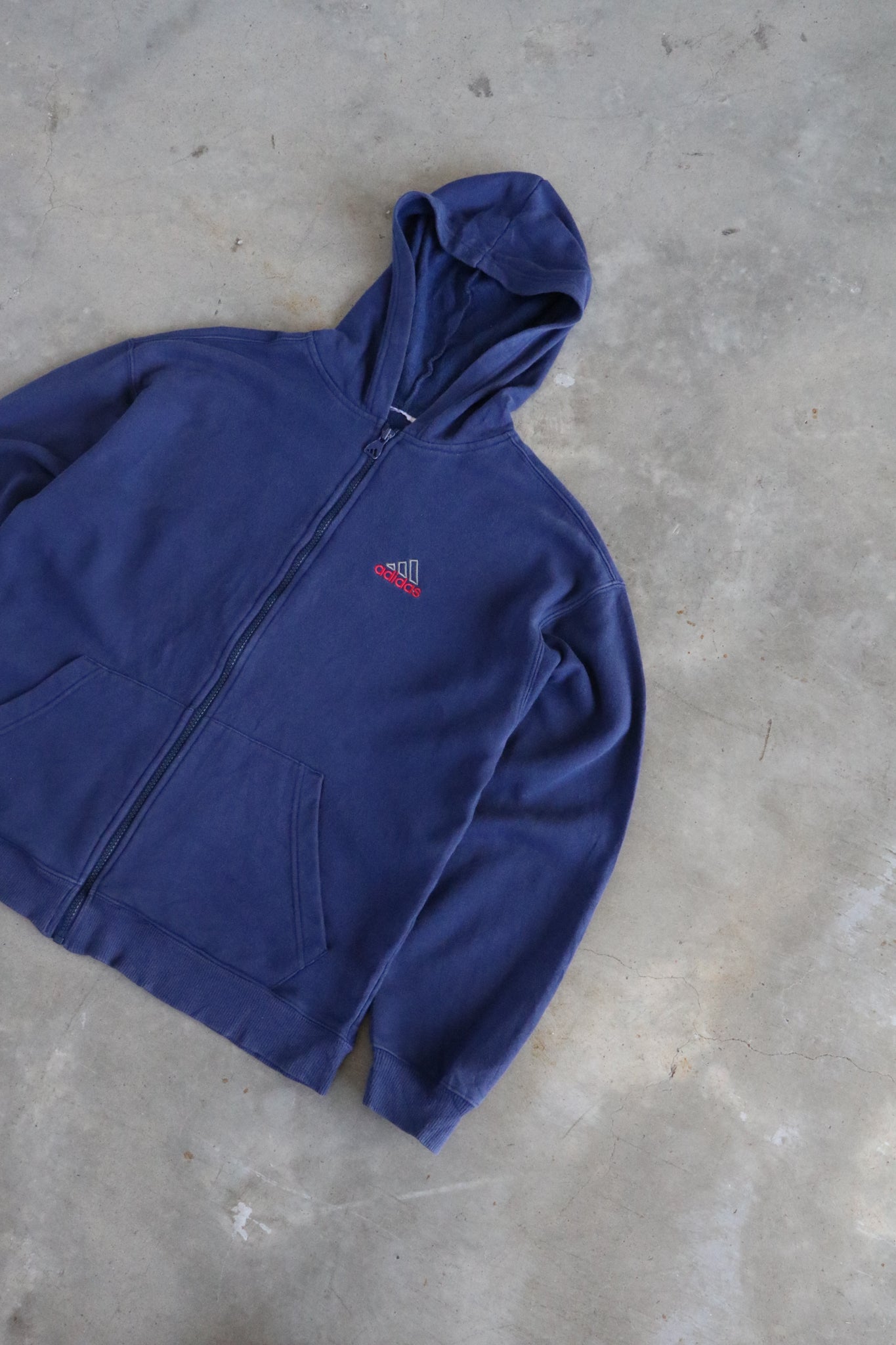 Vintage Adidas Embroided Hoodie Small
