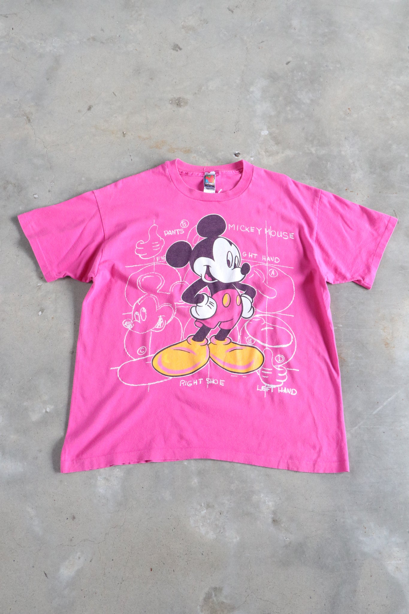 Vintage Mickey Mouse Tee Large