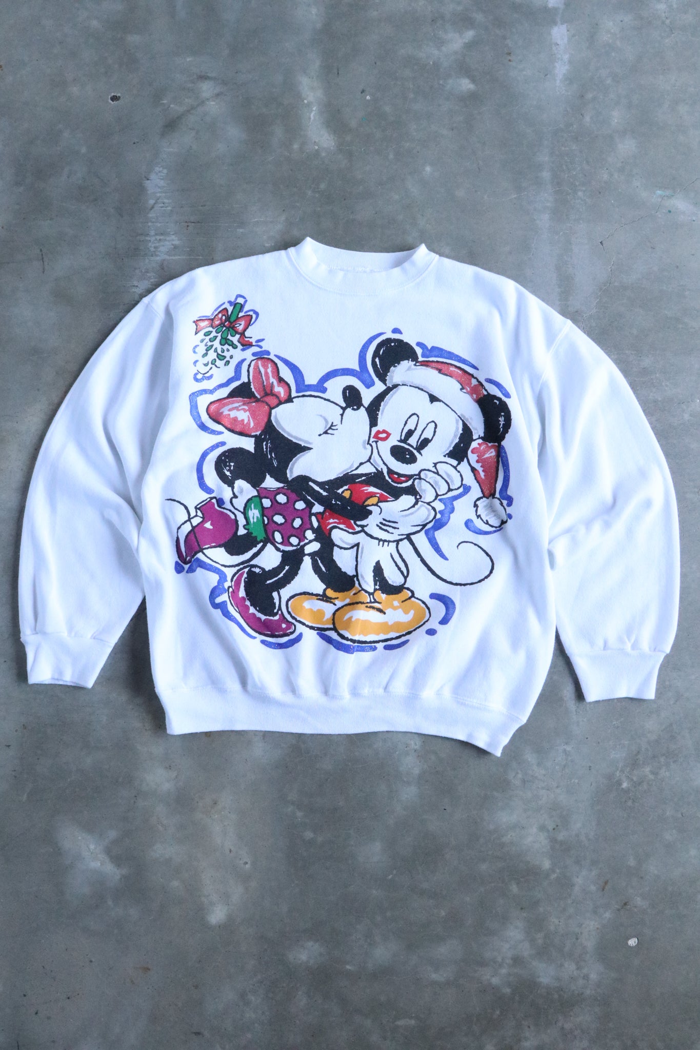 Vintage Mickey & Minnie Mouse Sweater Large