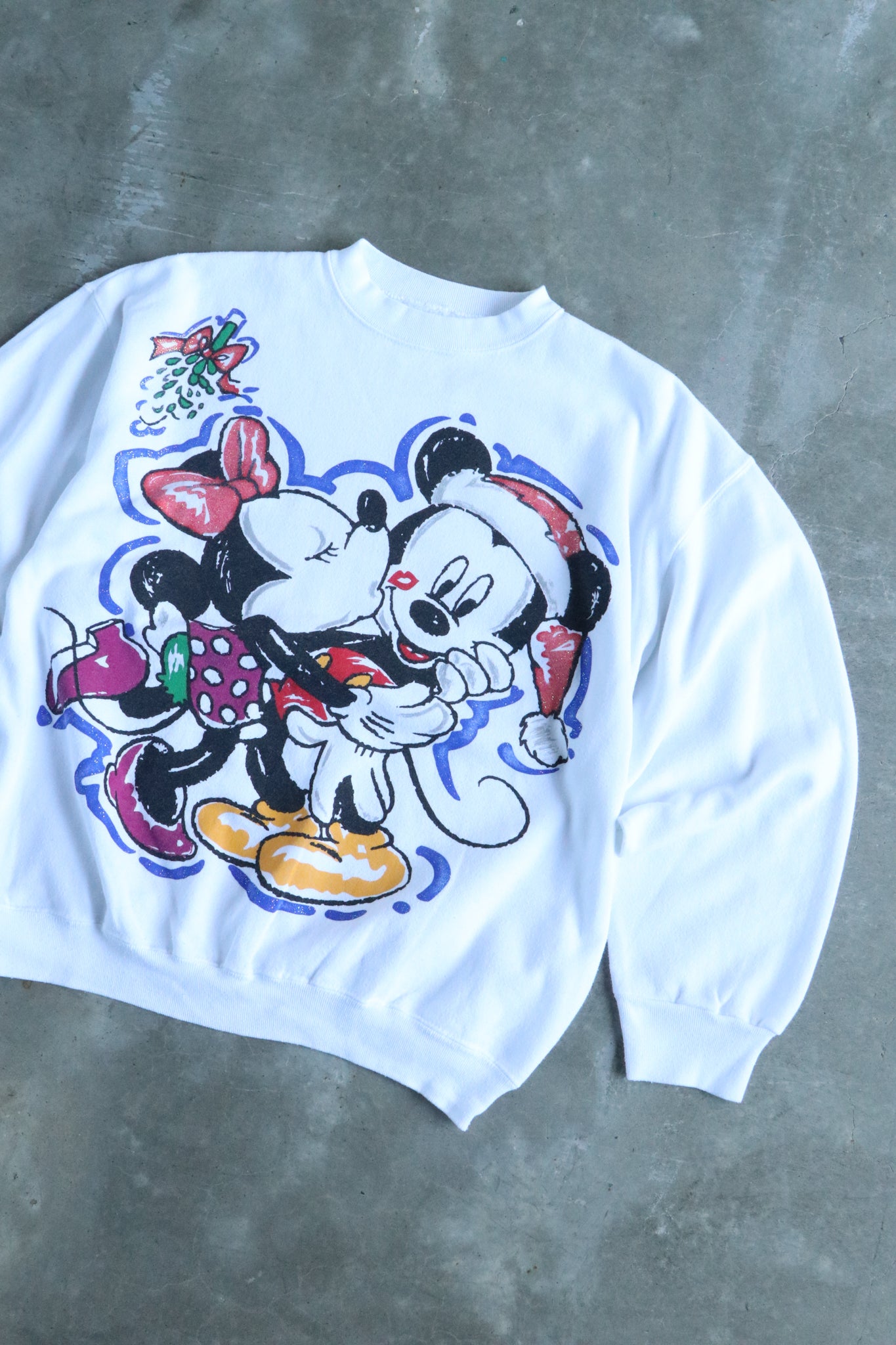 Vintage Mickey & Minnie Mouse Sweater Large