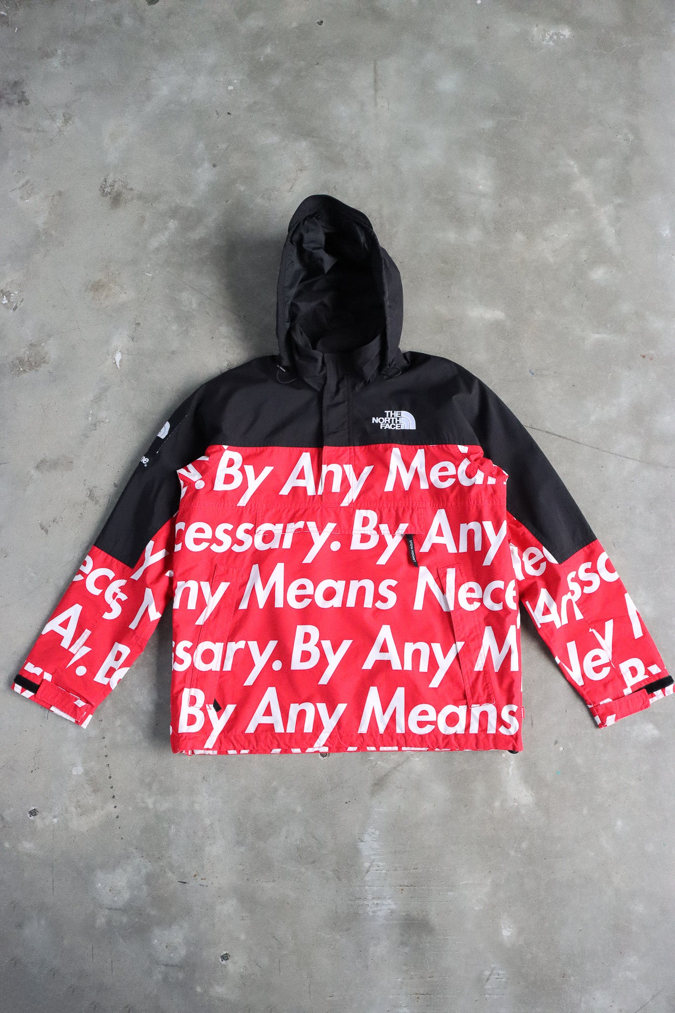 Supreme The North Face By Any Means Necessary Parka Jacket Red