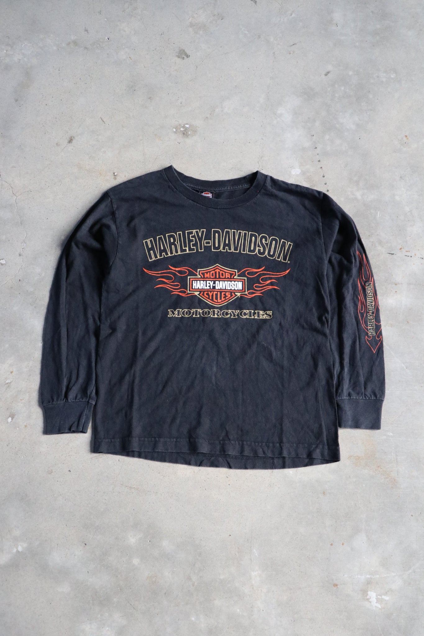 Vintage Kids Harley Davidson Long Sleeve Tee (8Y)