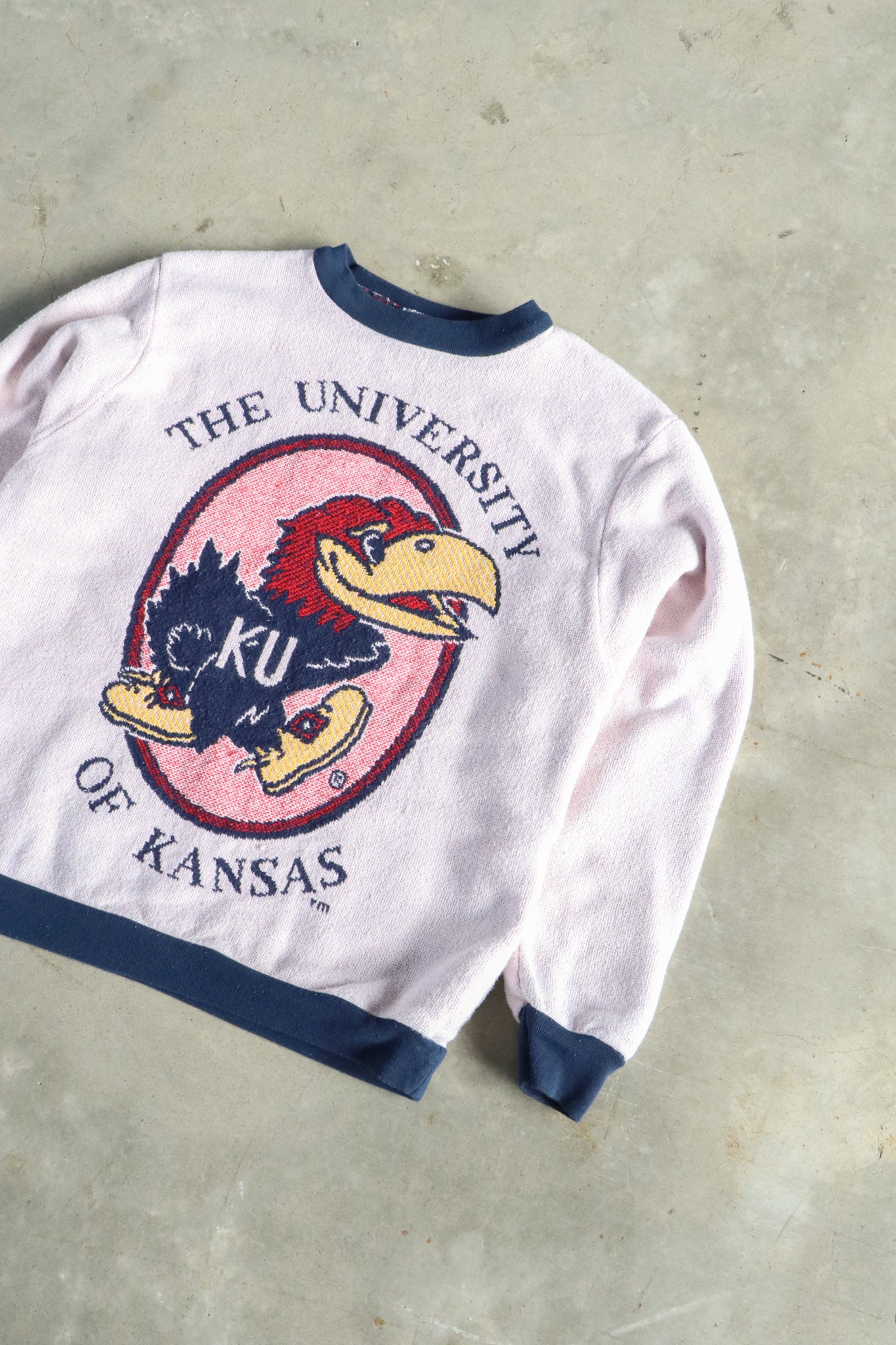 Vintage University of Kansas Knit Sweater Large