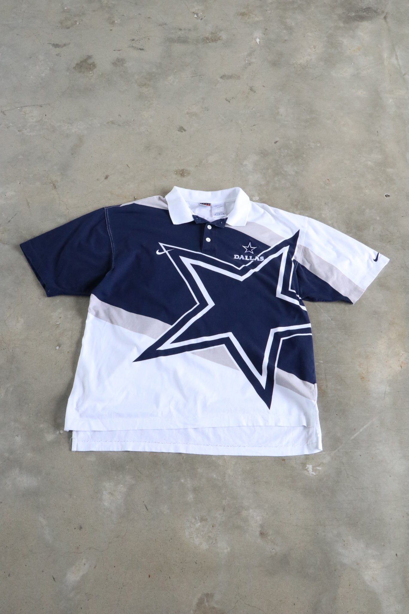 Vintage Nike Dallas Cowboys Polo Tee XXL