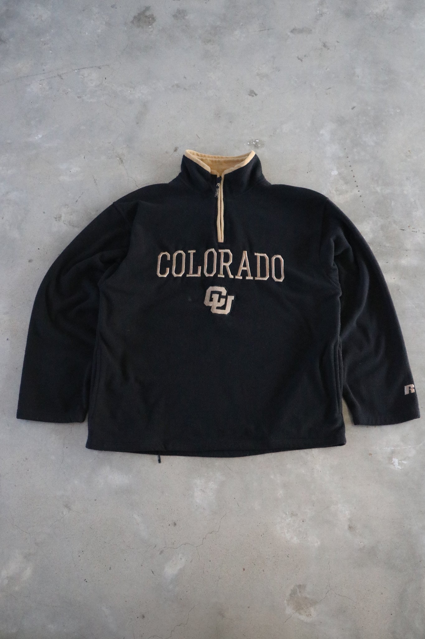 Vintage Colorado University 1/4 Zip Sweater Large