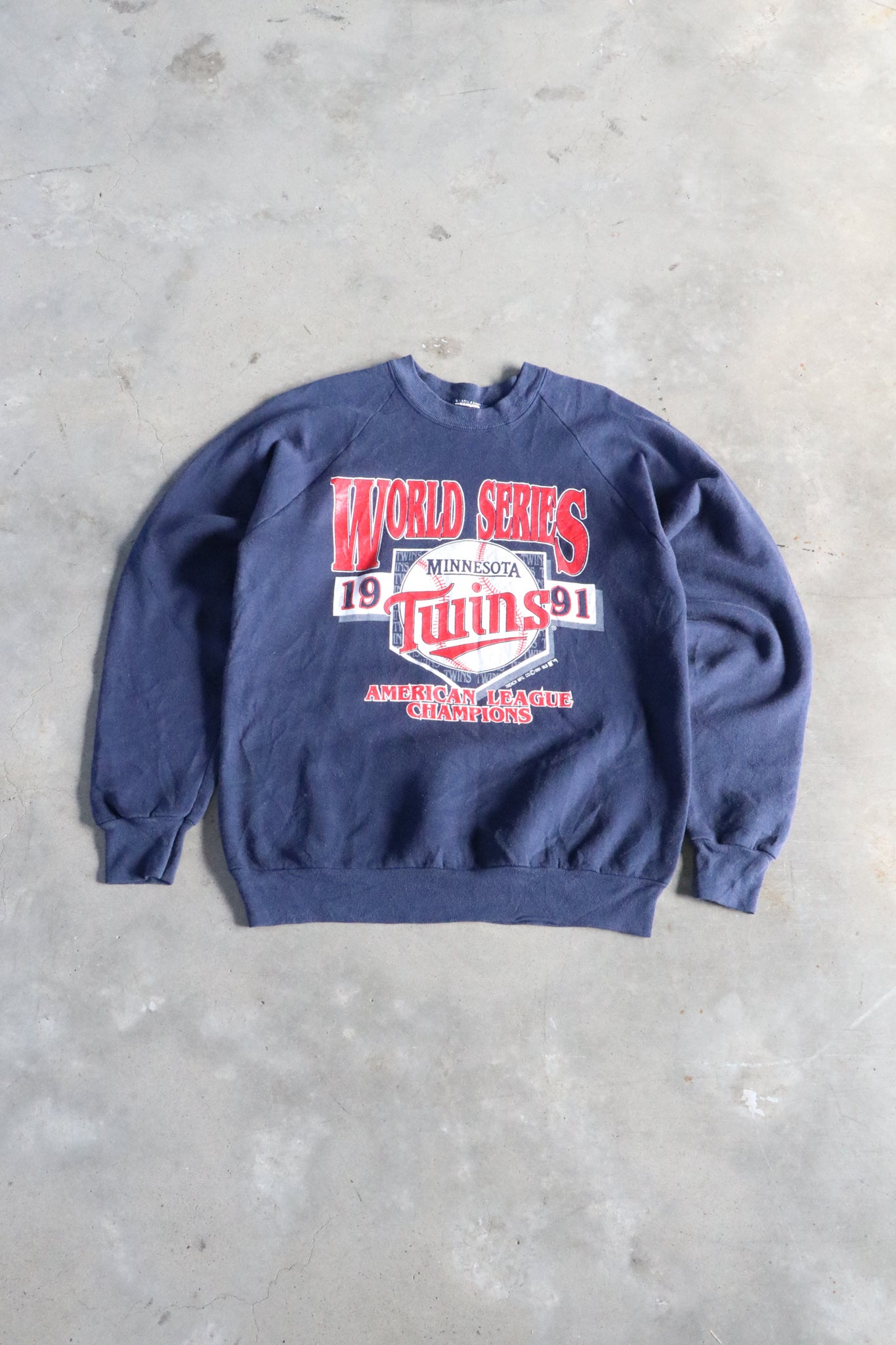 Vintage 1991 MLB Twins World Series Sweater Medium