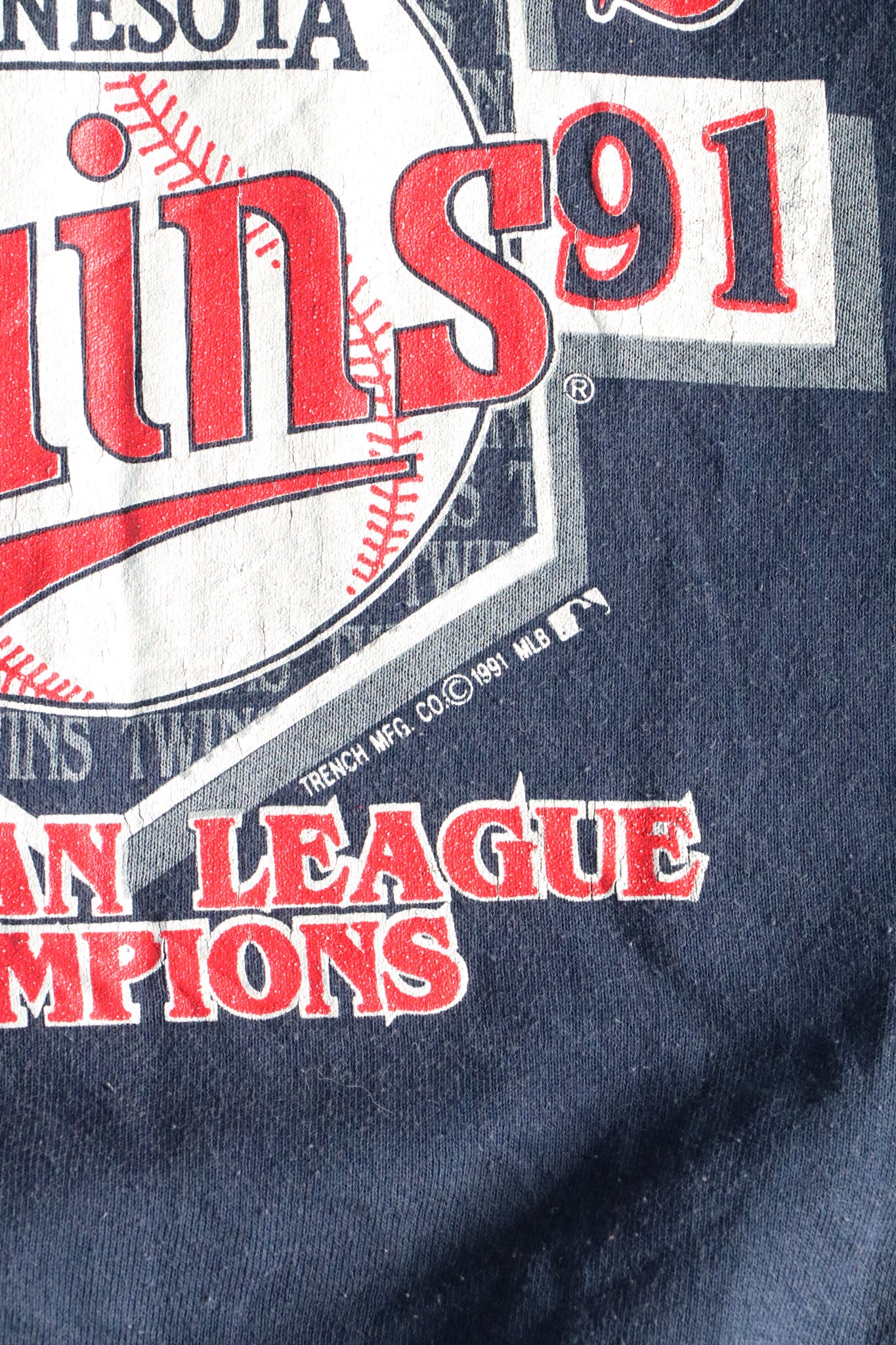 Vintage 1991 MLB Twins World Series Sweater Medium