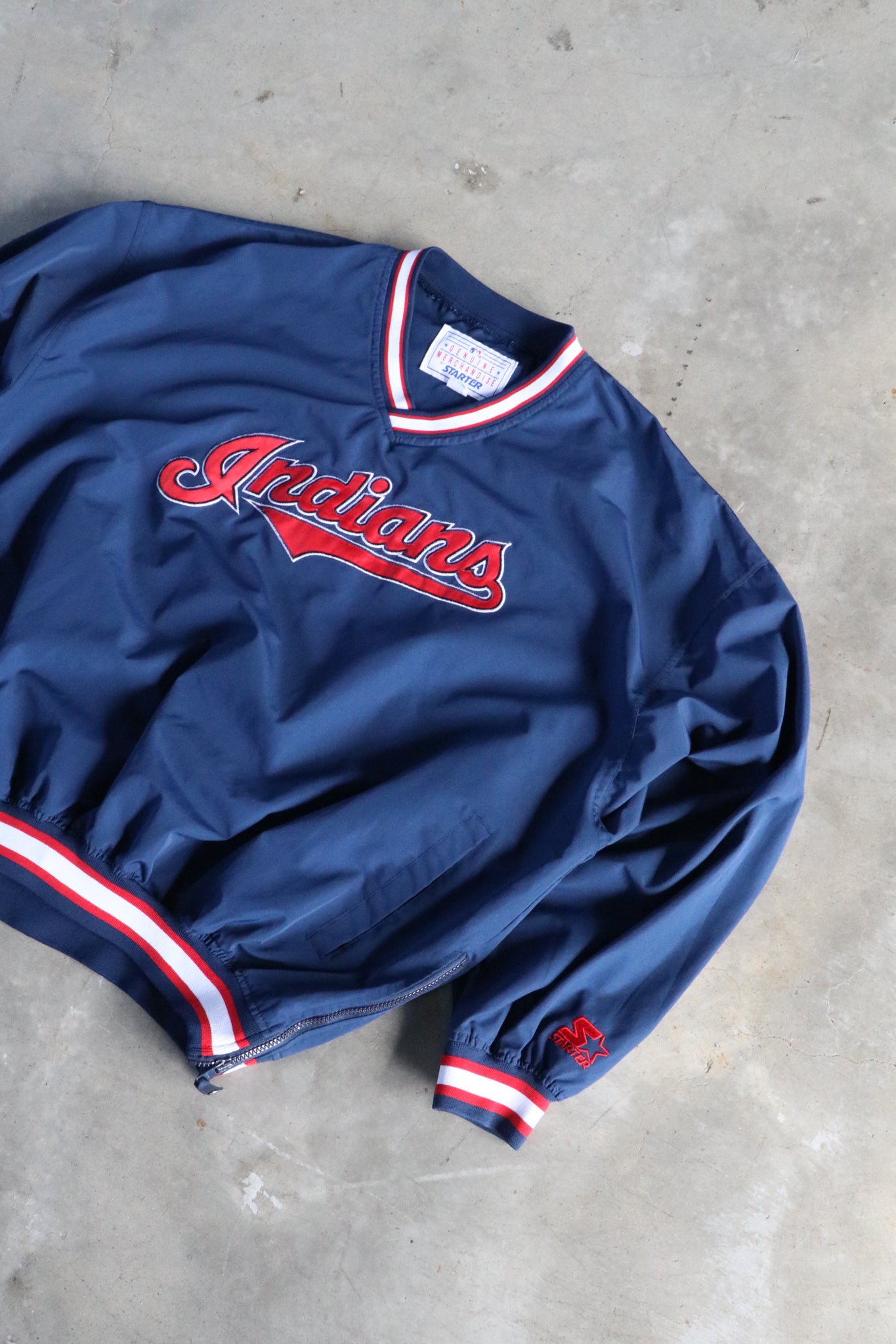 Vintage MLB Cleveland Pullover Jacket XXL