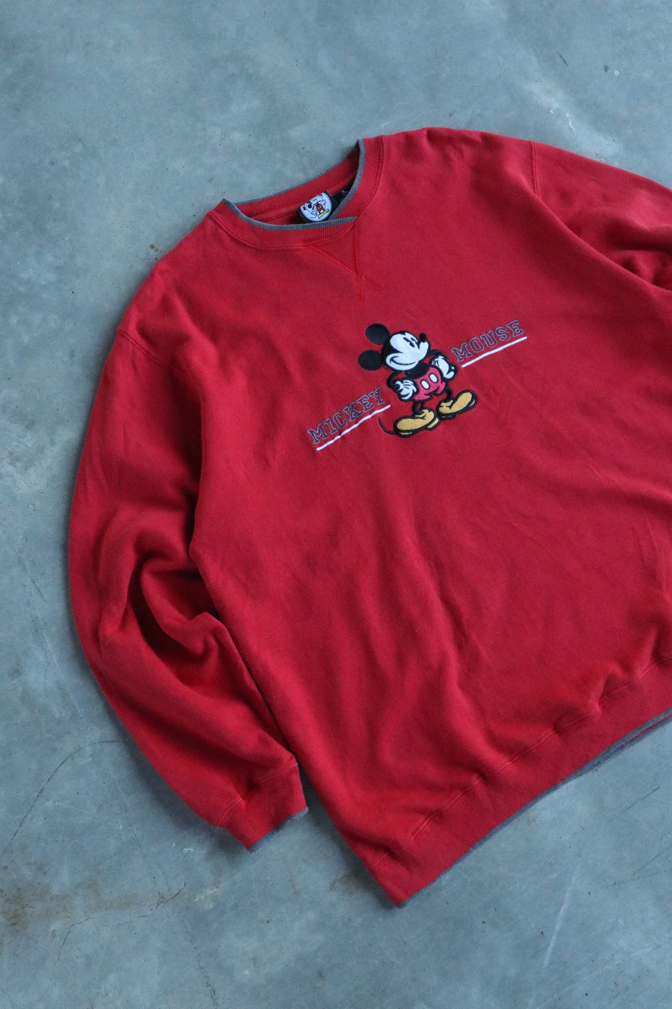 Vintage Mickey Mouse Embroided Seater Medium