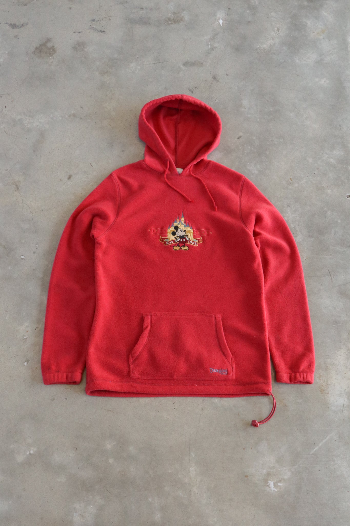 Vintage Mickey Mouse Fleece Hoodie Small