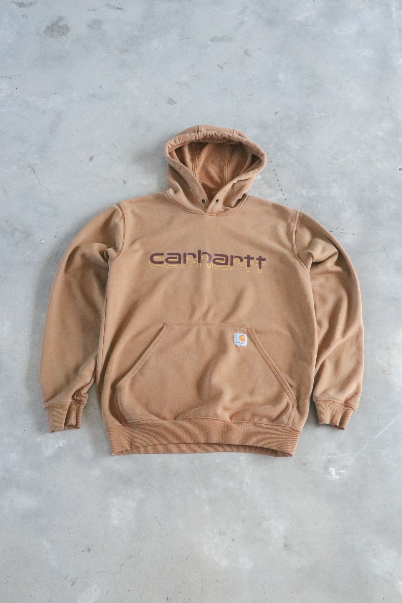 Vintage Carhartt Spell Out Hoodie Small