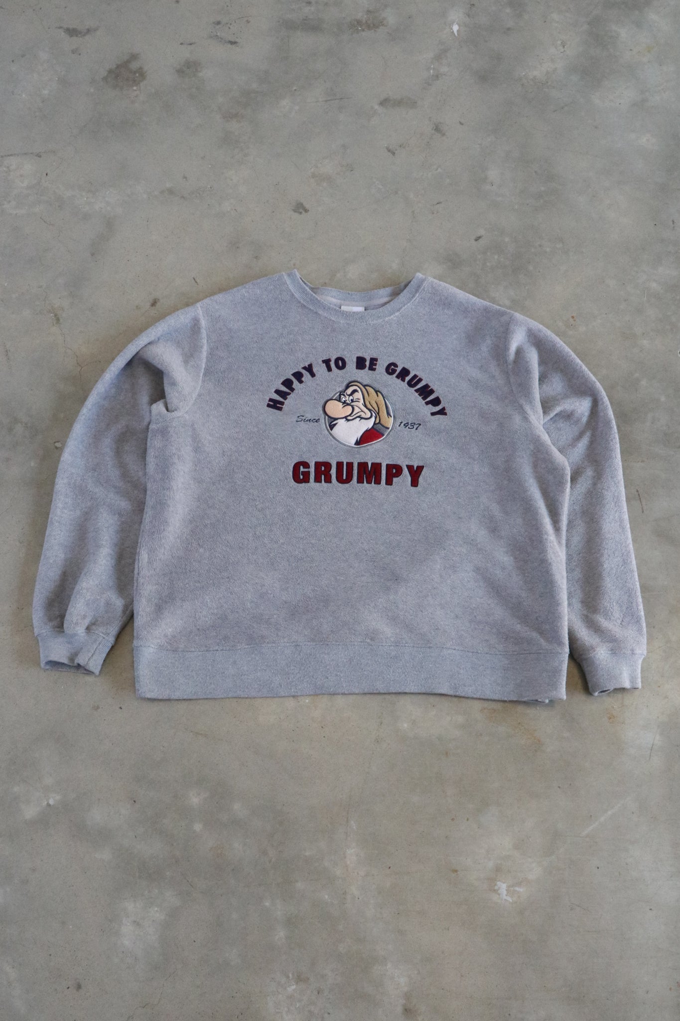 Vintage Grumpy Fleece Sweater Large