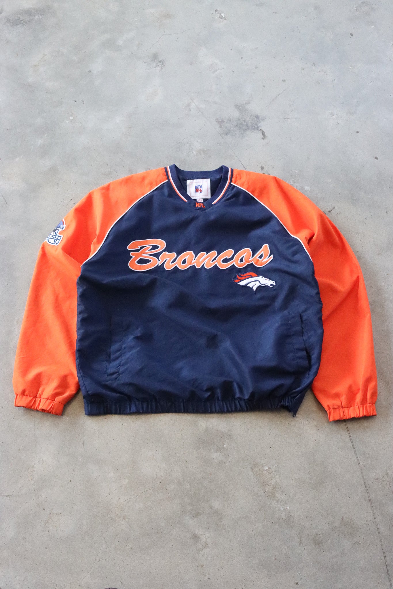 Vintage Denver Broncos Pullover Jacket Medium