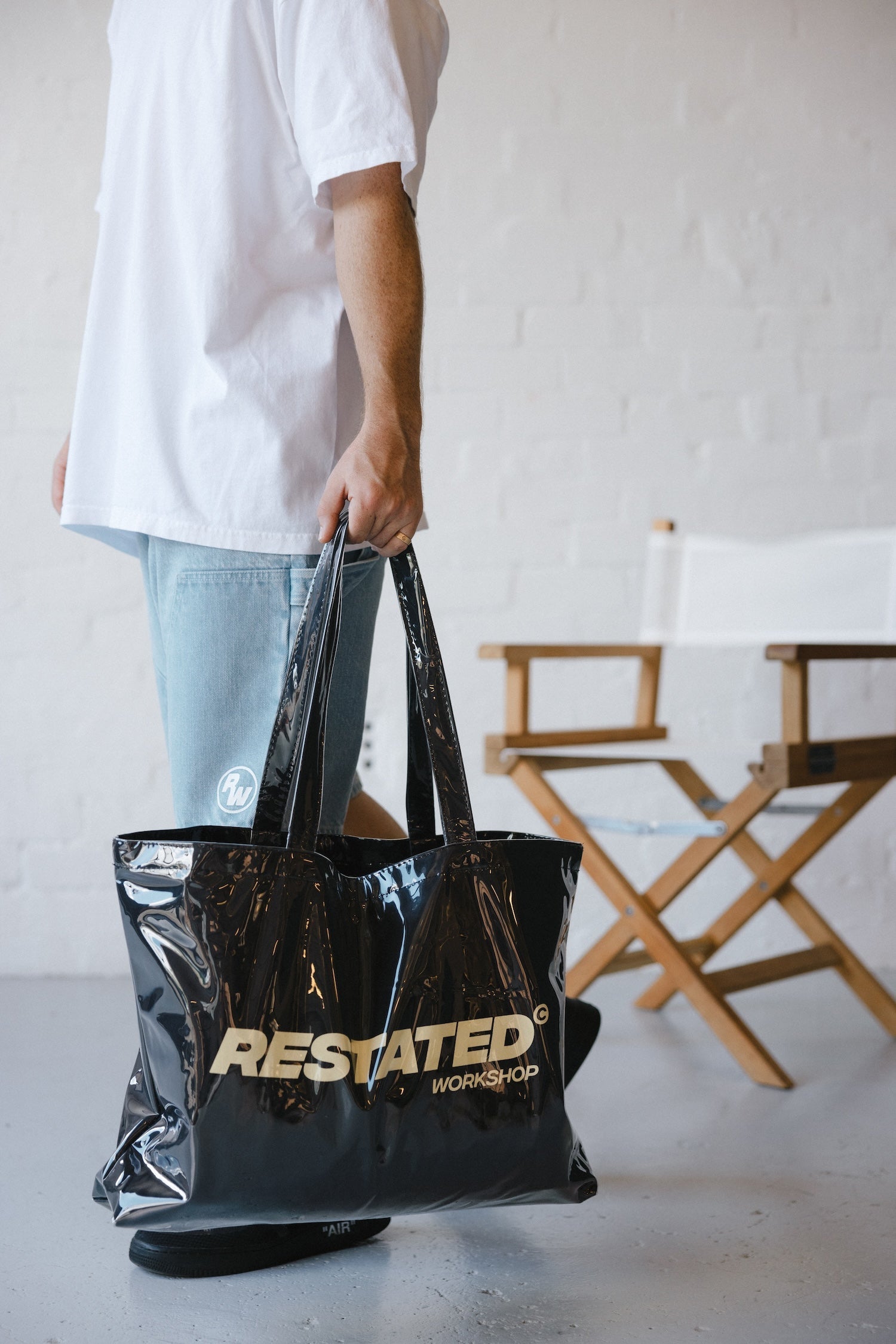 Restated Workshop PVC Tote Bag - Black