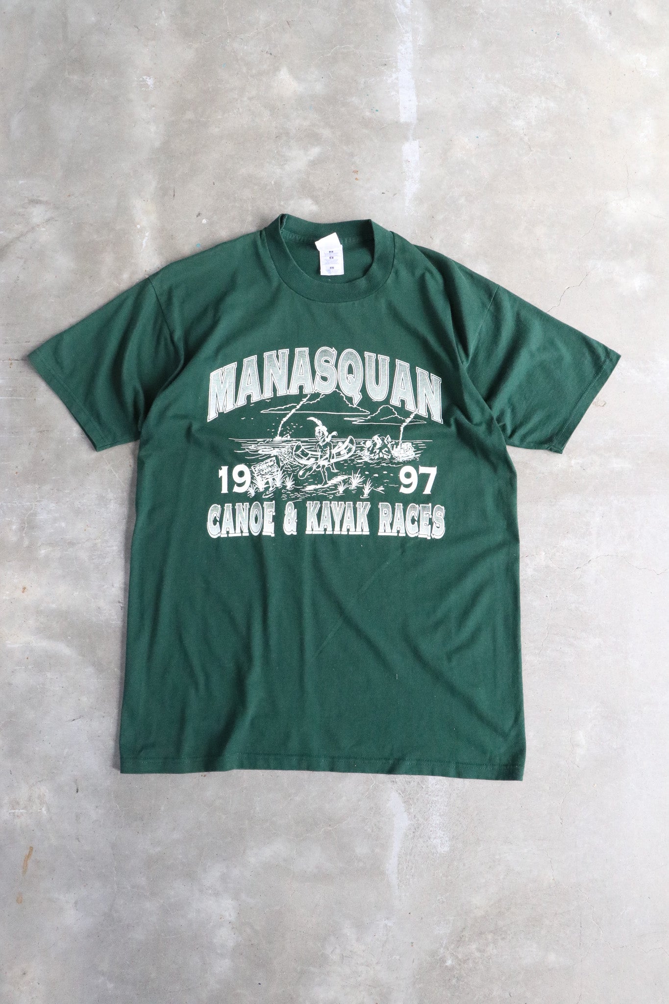Vintage 1997 Manasquan Races Tee Large