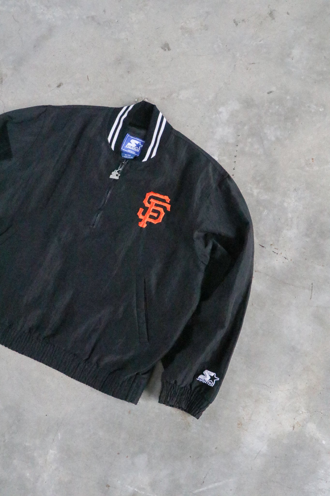 Vintage MLB SF Giants 1/4 Zip Jacket Medium