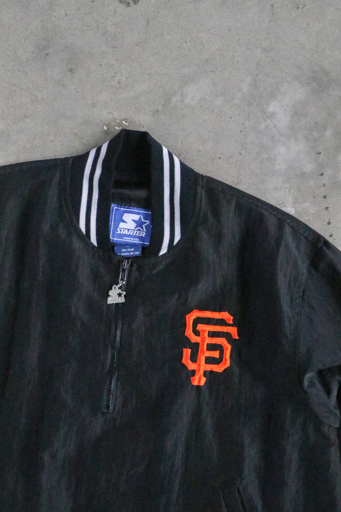 Vintage MLB SF Giants 1/4 Zip Jacket Medium