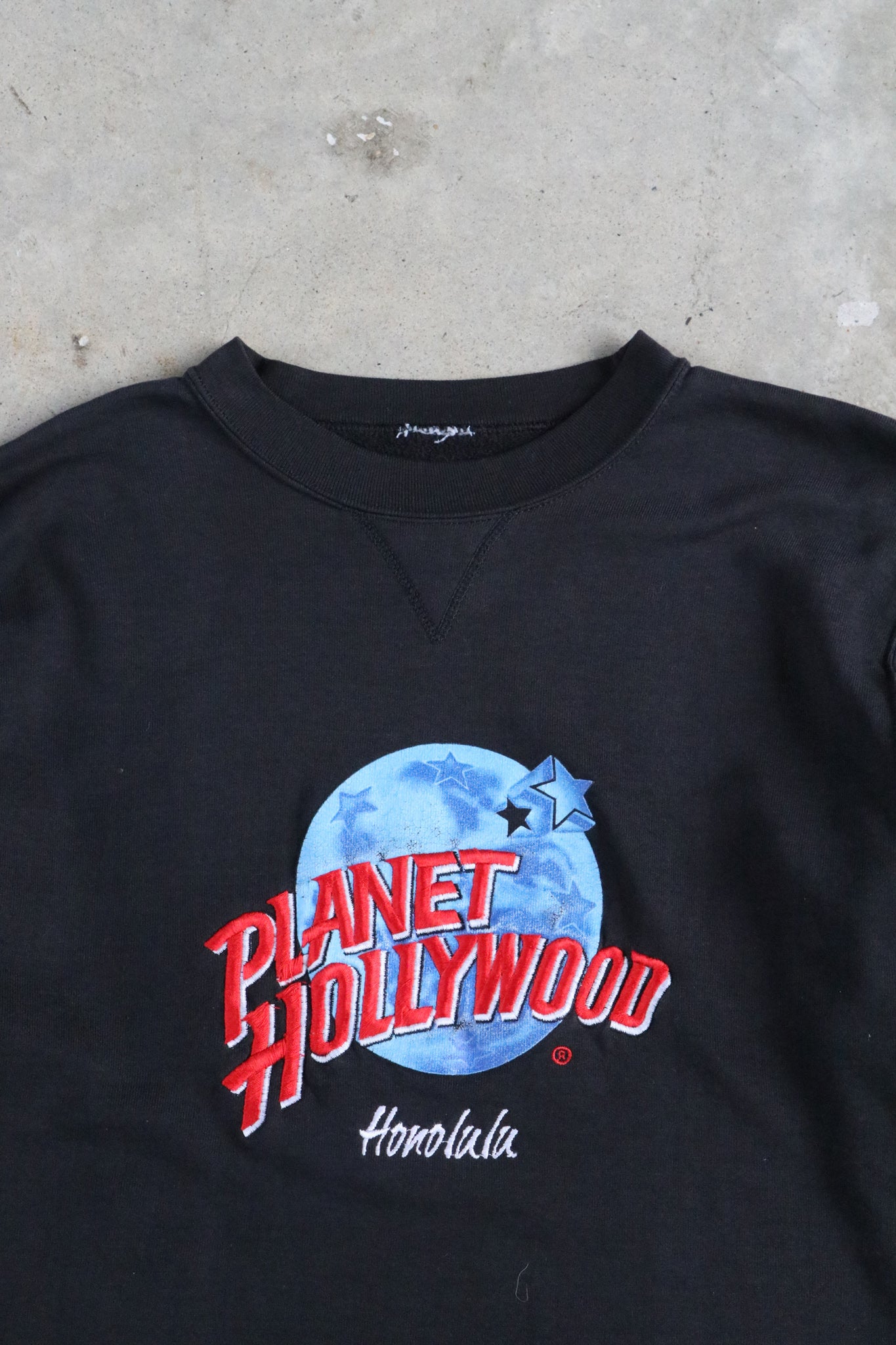 Vintage Planet Hollywood Embroided Sweater Medium