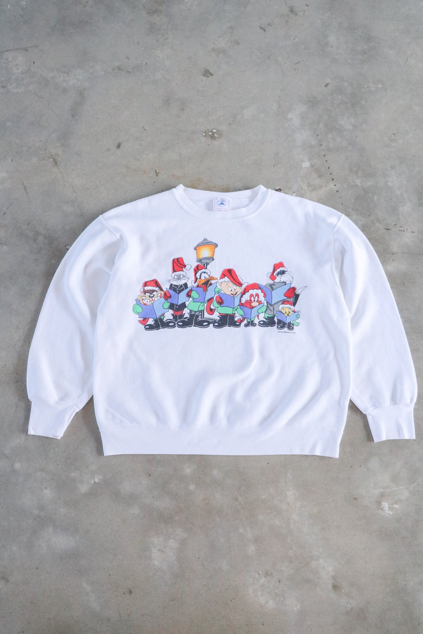 Vintage 1993 Looney Tunes Christmas Sweater Large