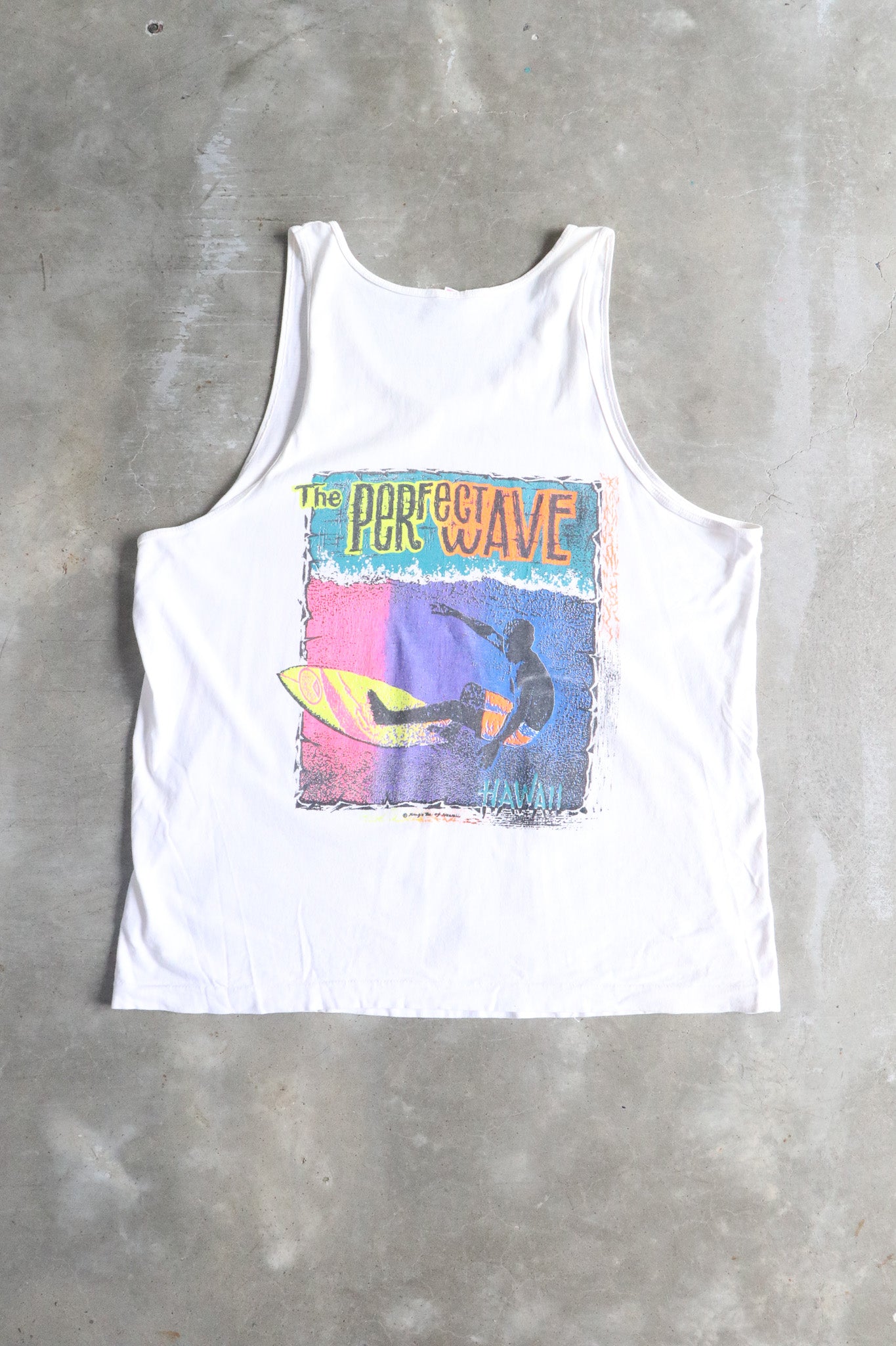 Vintage The Perfect Wave Hawaii Singlet XL