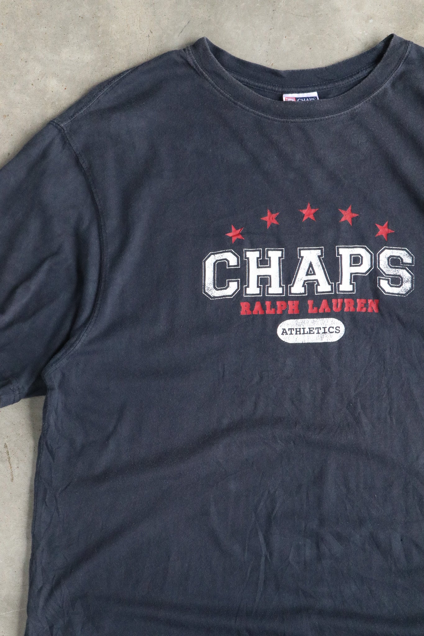 Vintage Ralph Lauren Chaps Spell Out Tee Large