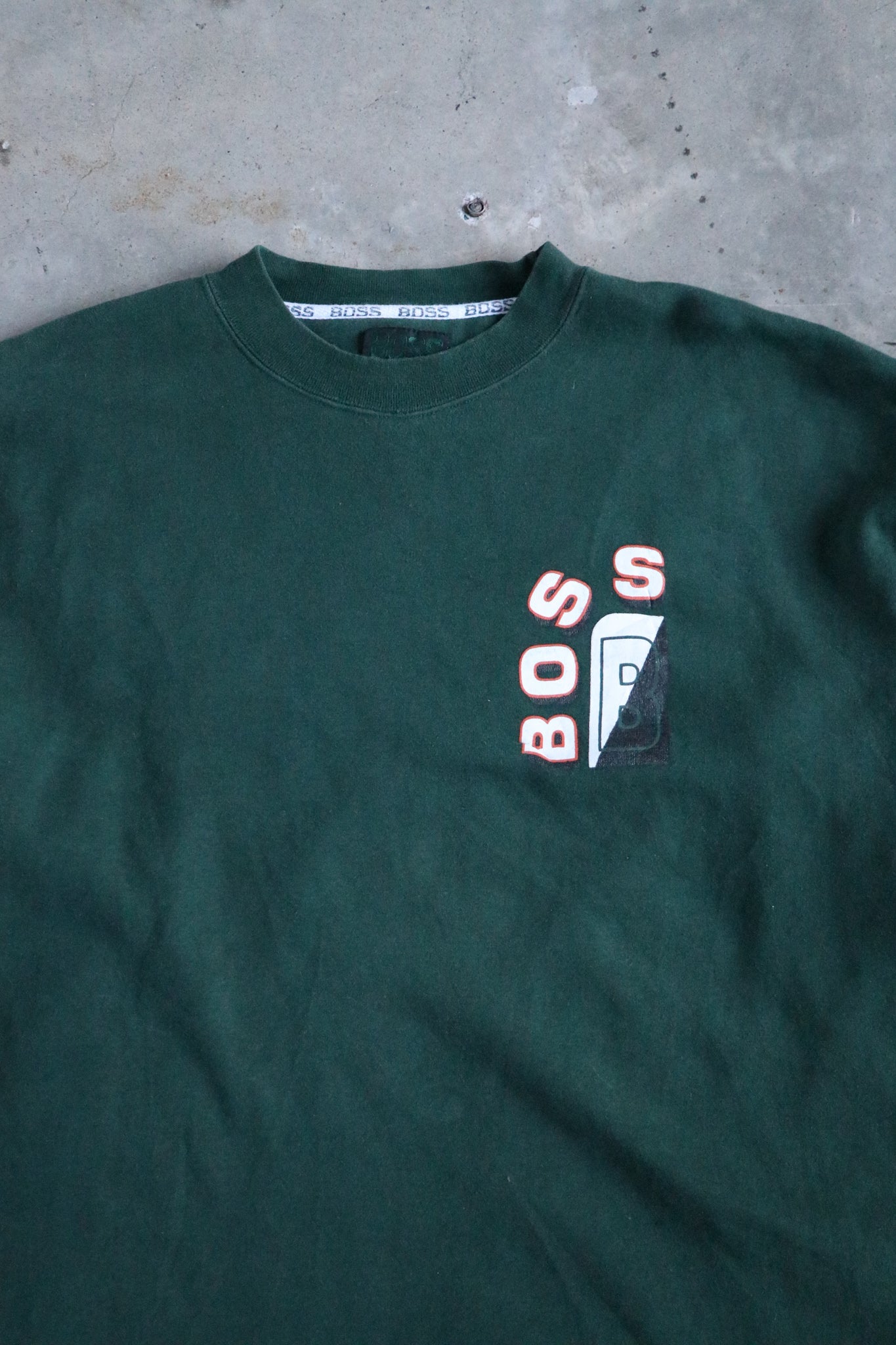 Vintage Boss Spell Out Sweater Large