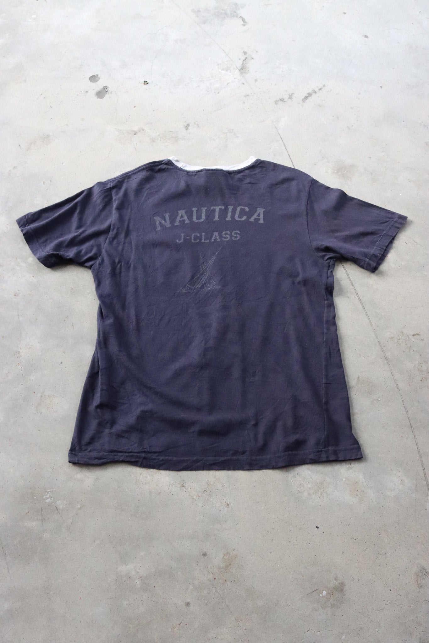 Vintage Nautica Spell Out Tee Small