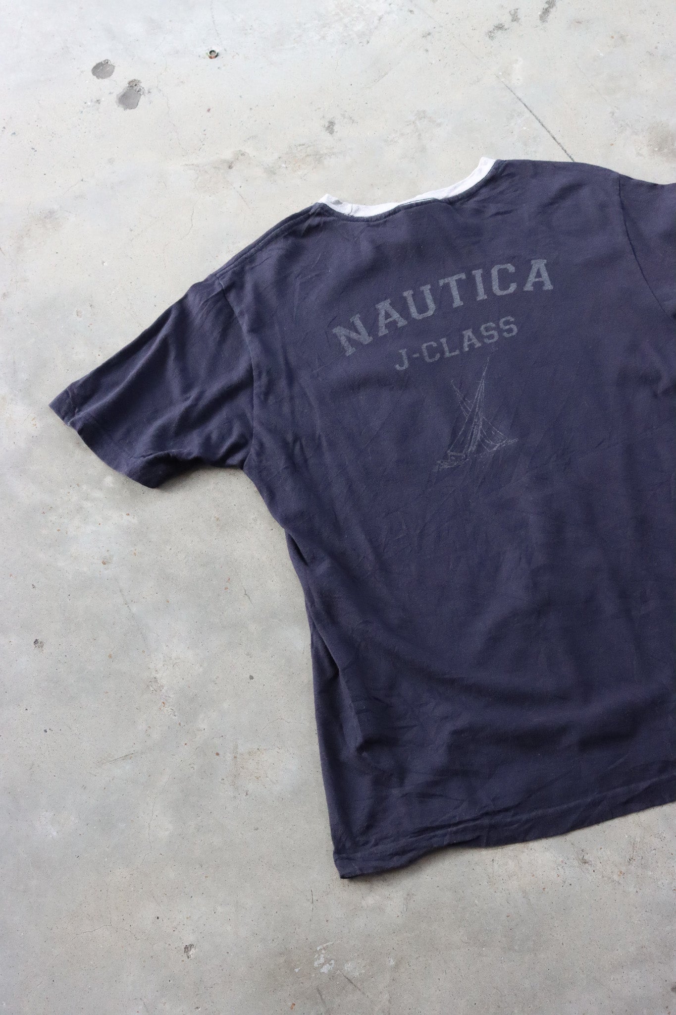 Vintage Nautica Spell Out Tee Small