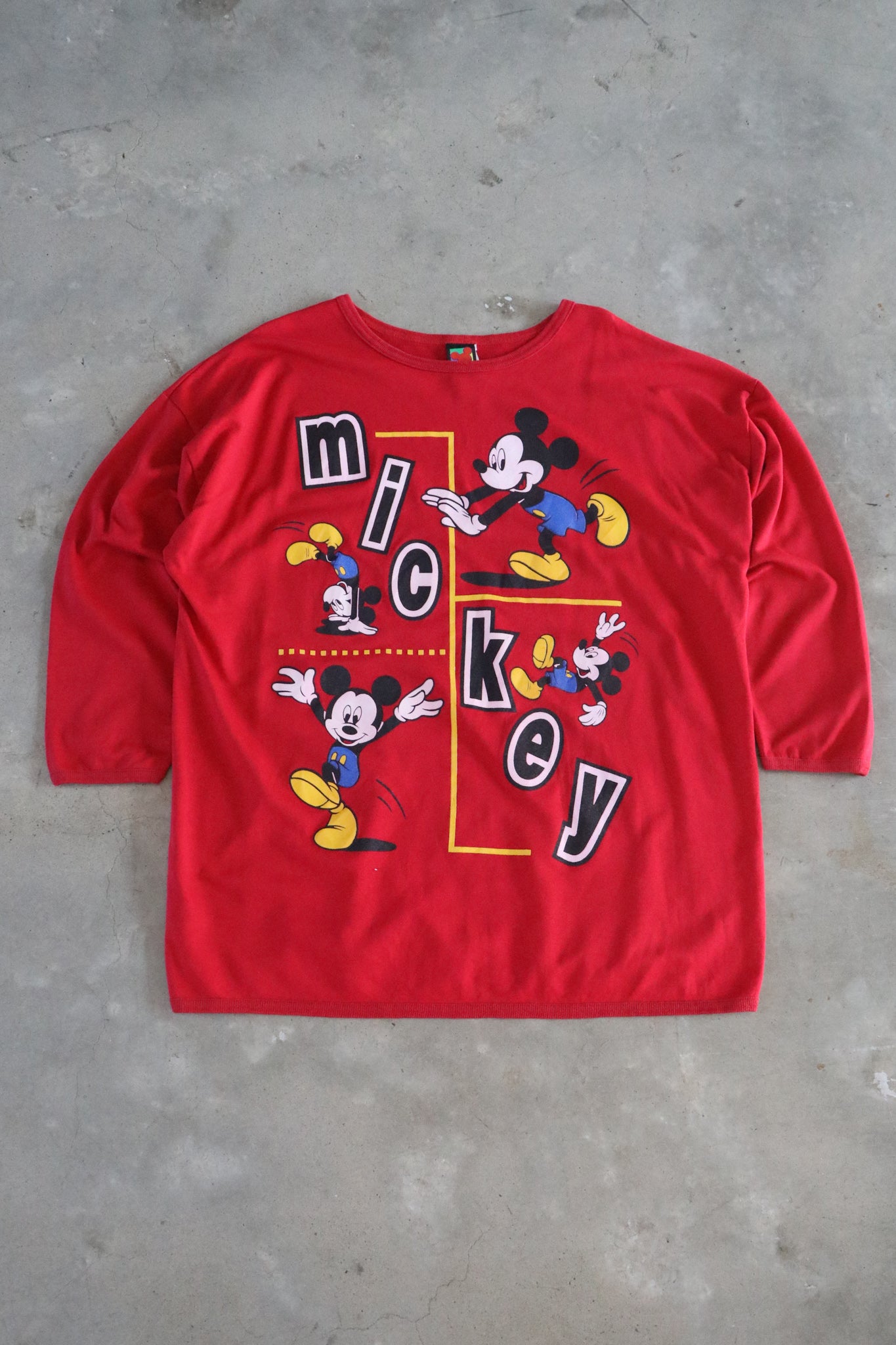 Vintage Mickey Light Sweater XL