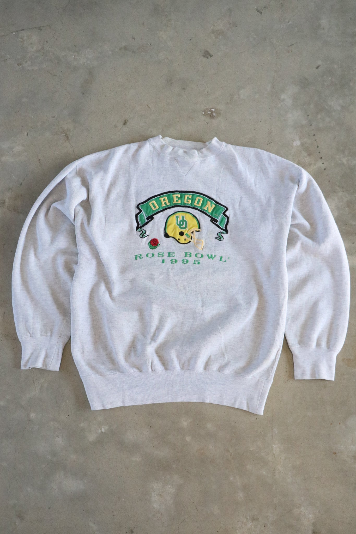 Vintage 1995 Oregon University Rose Bowl Sweater Large
