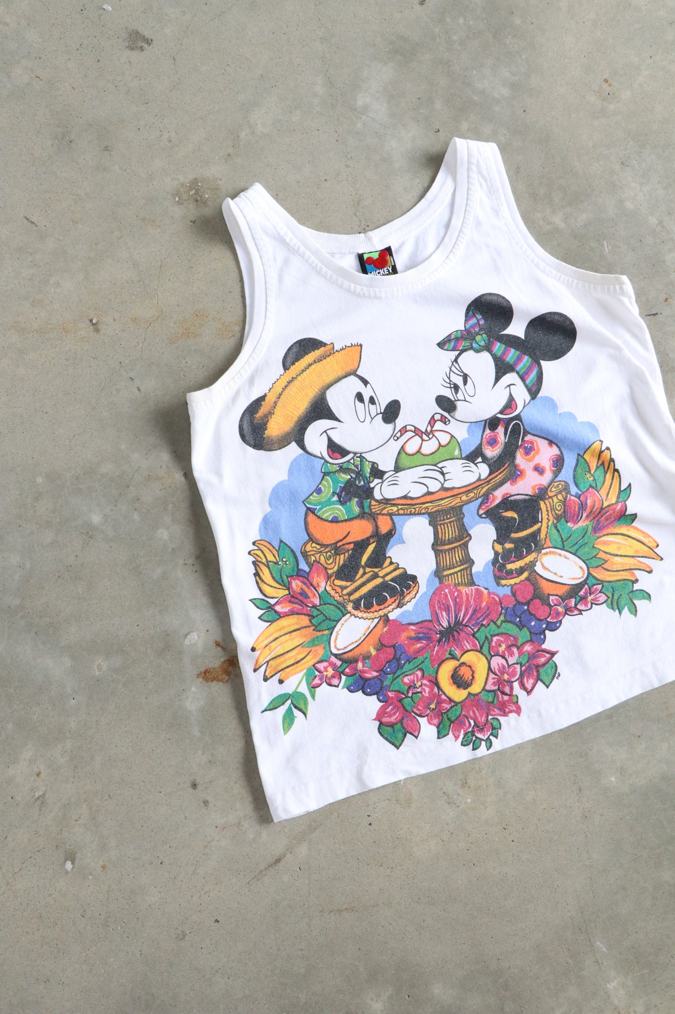 Vintage Mickey Mouse Singlet Small