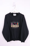 Vintage Guess Spellout Sweater Medium