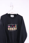 Vintage Guess Spellout Sweater Medium