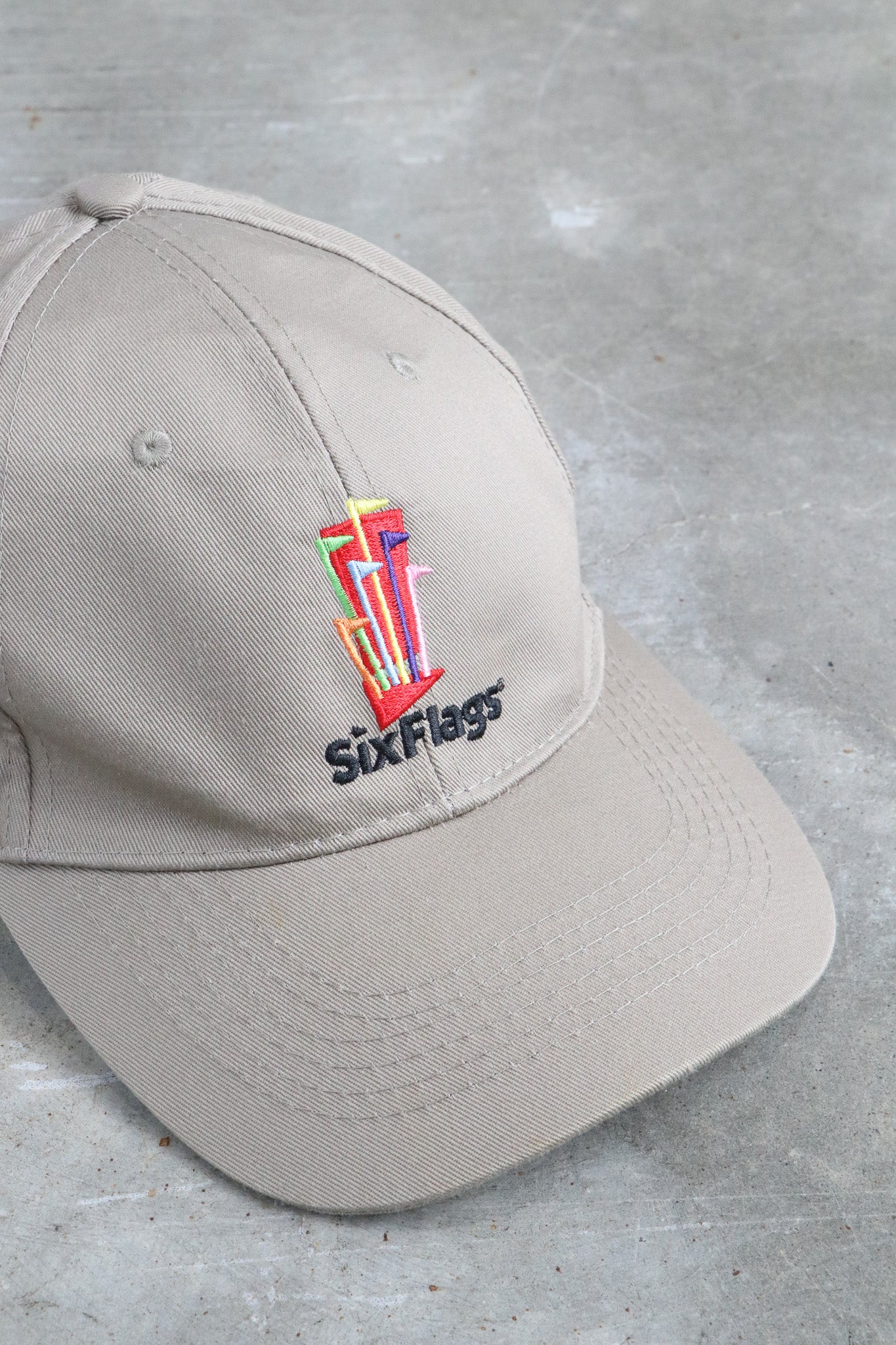 Vintage Six Flags Embroidered Hat