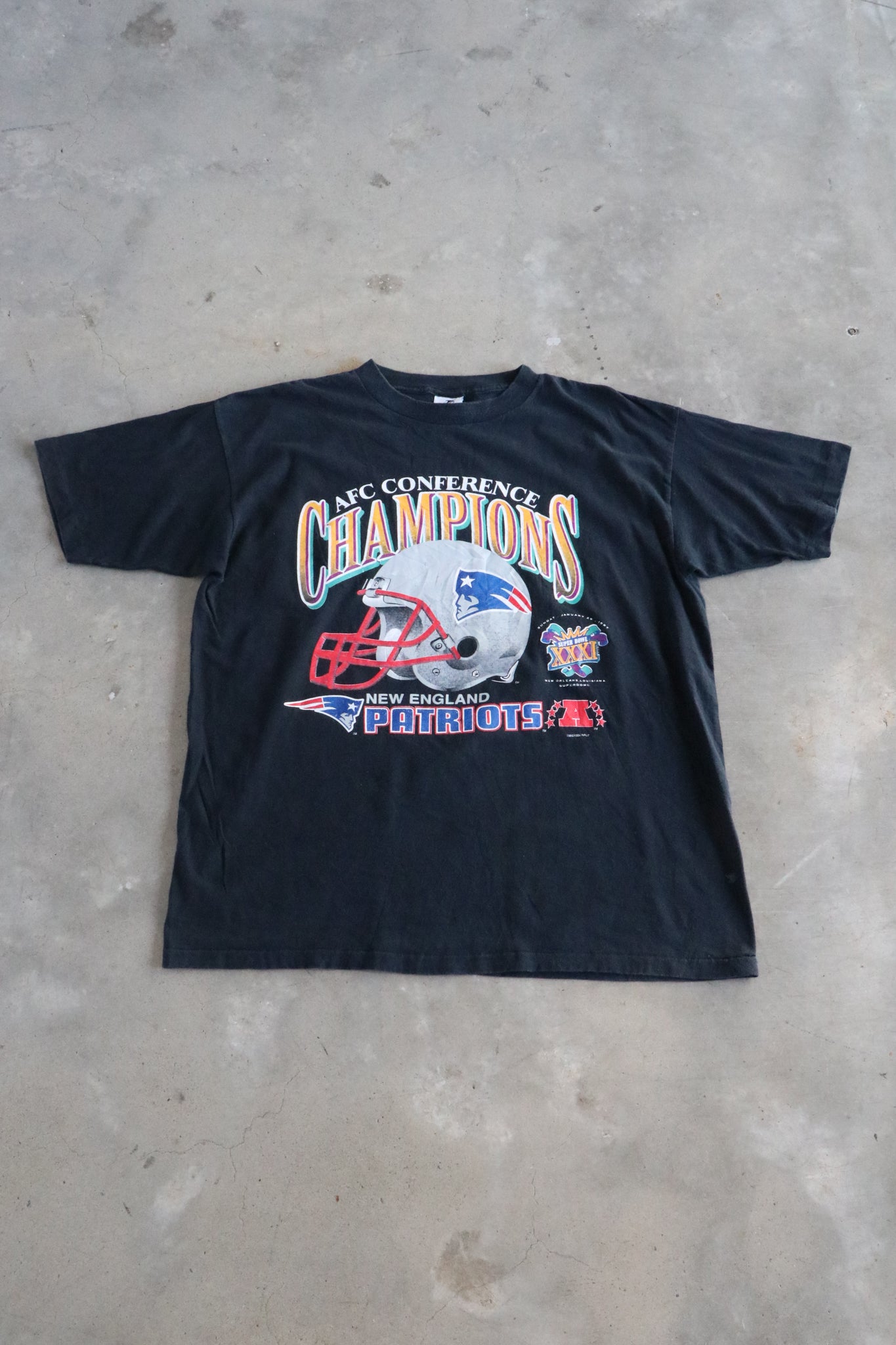 Vintage 1996 NFL Patriots Champions Tee XL