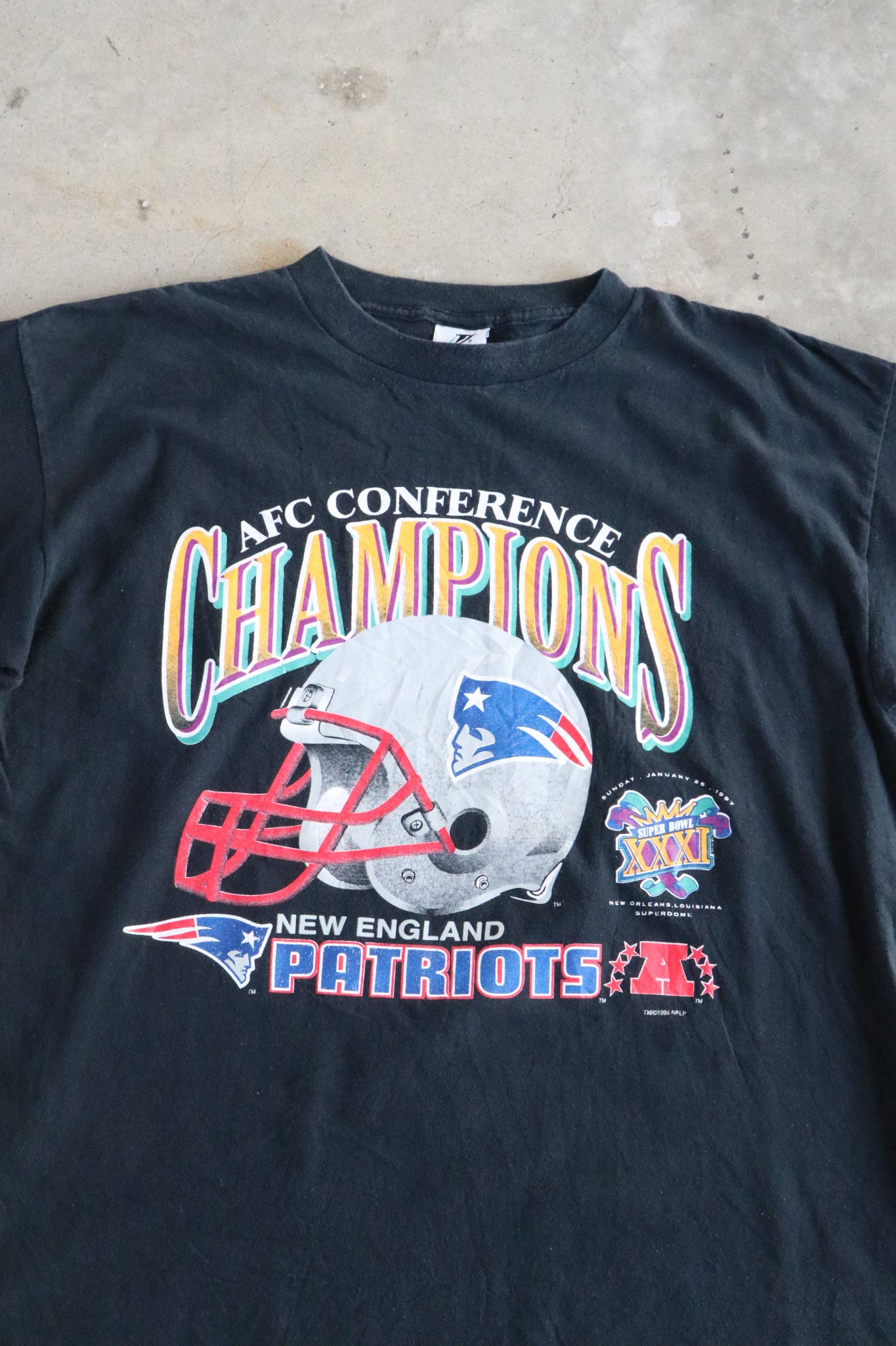 Vintage 1996 NFL Patriots Champions Tee XL