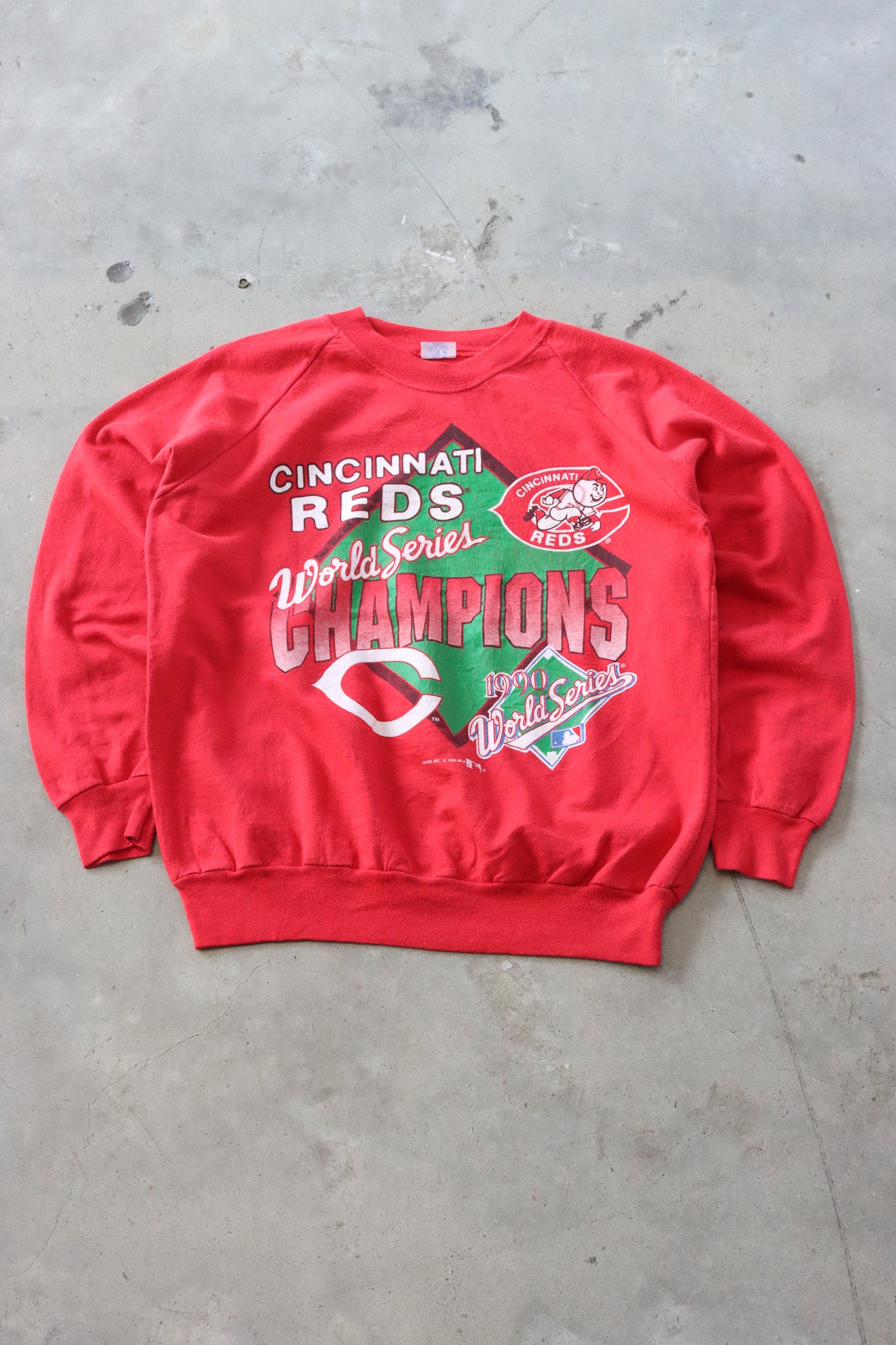 Vintage 1990 MLB Cincinnati Reds Sweater Small