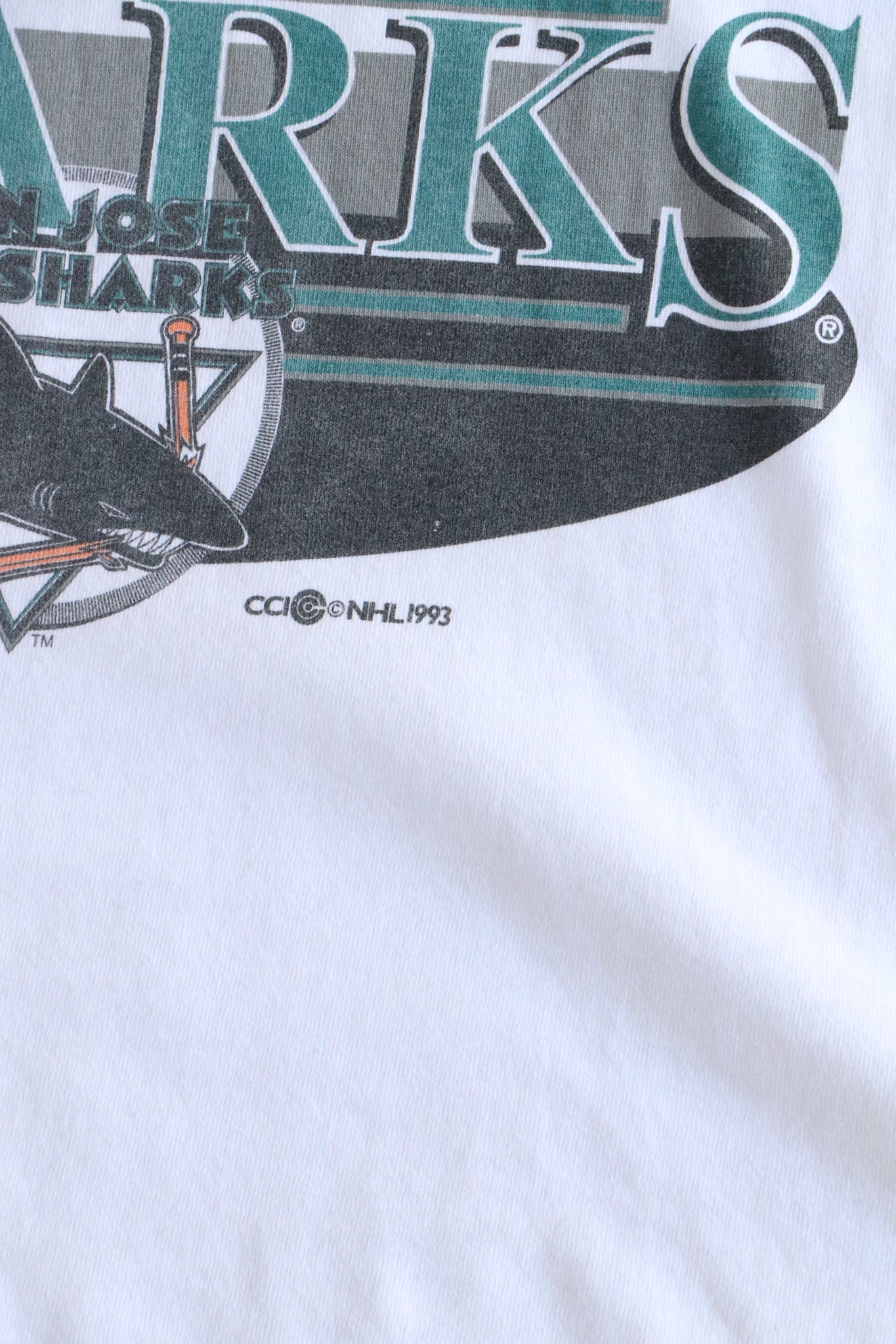 Vintage 1993 NHL SJ Sharks Tee Small