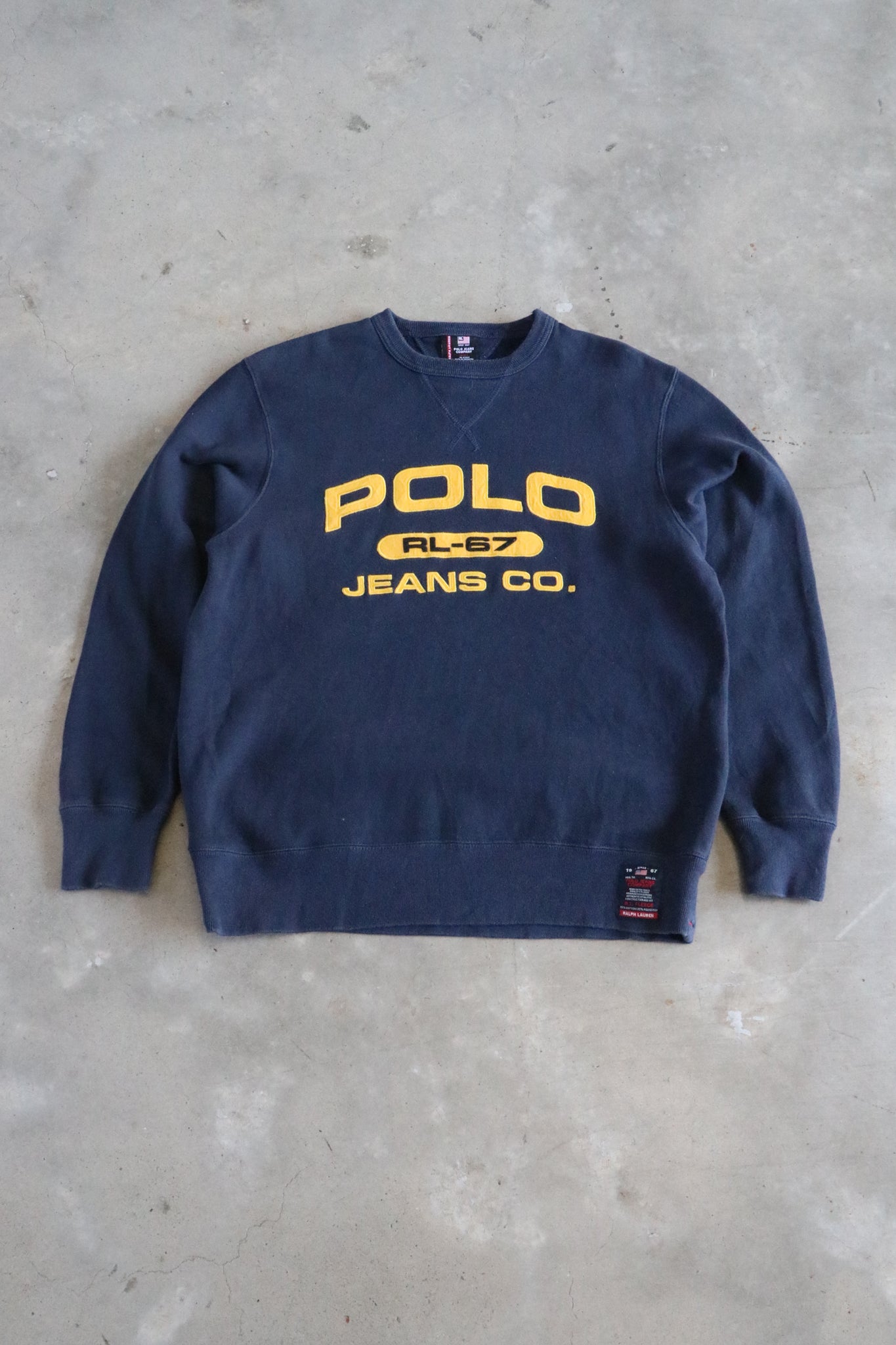 Vintage Ralph Lauren Polo Spell Out Sweater Small