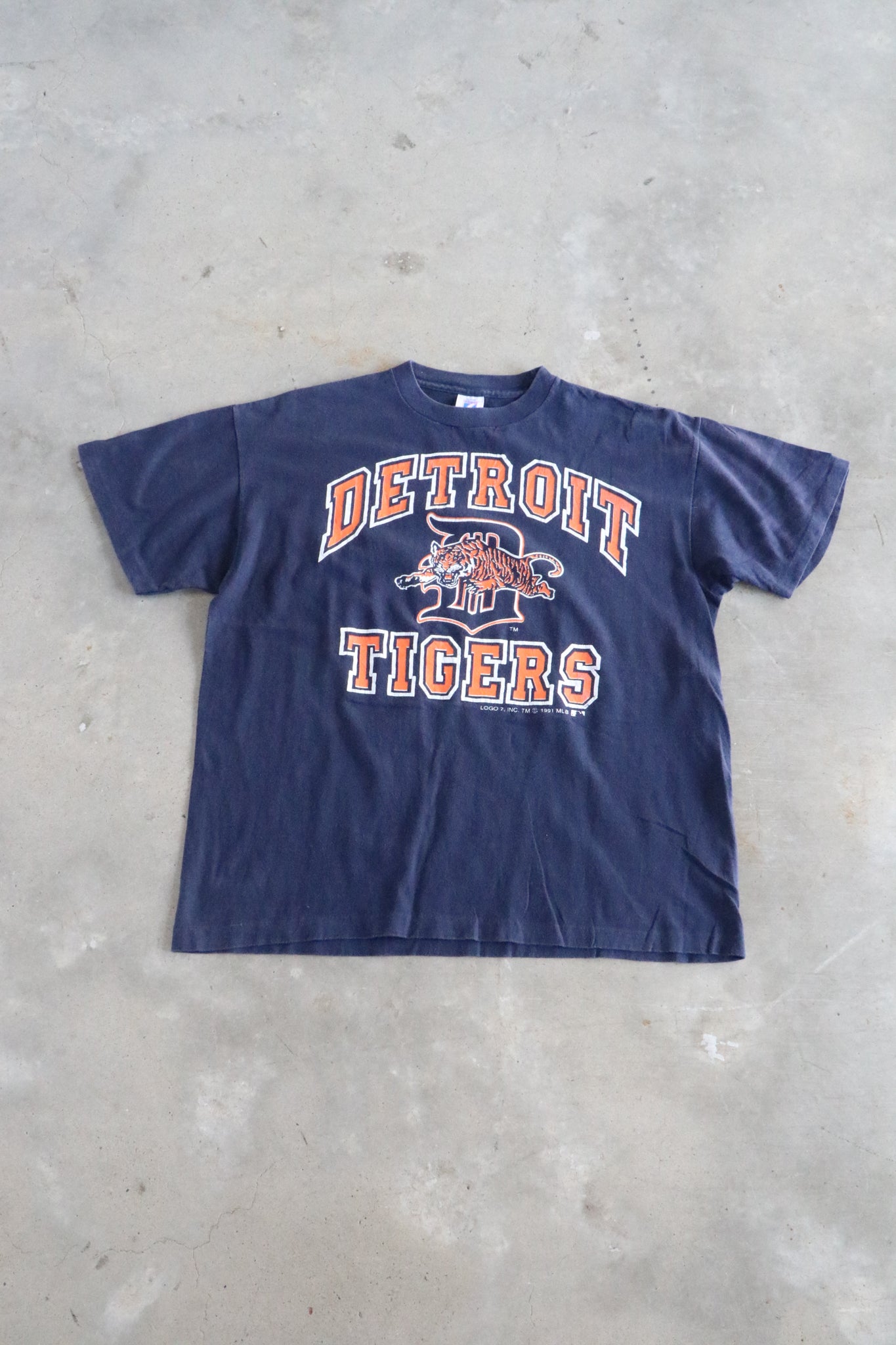 Vintage 1991 MLB Detroit Tigers Tee Medium