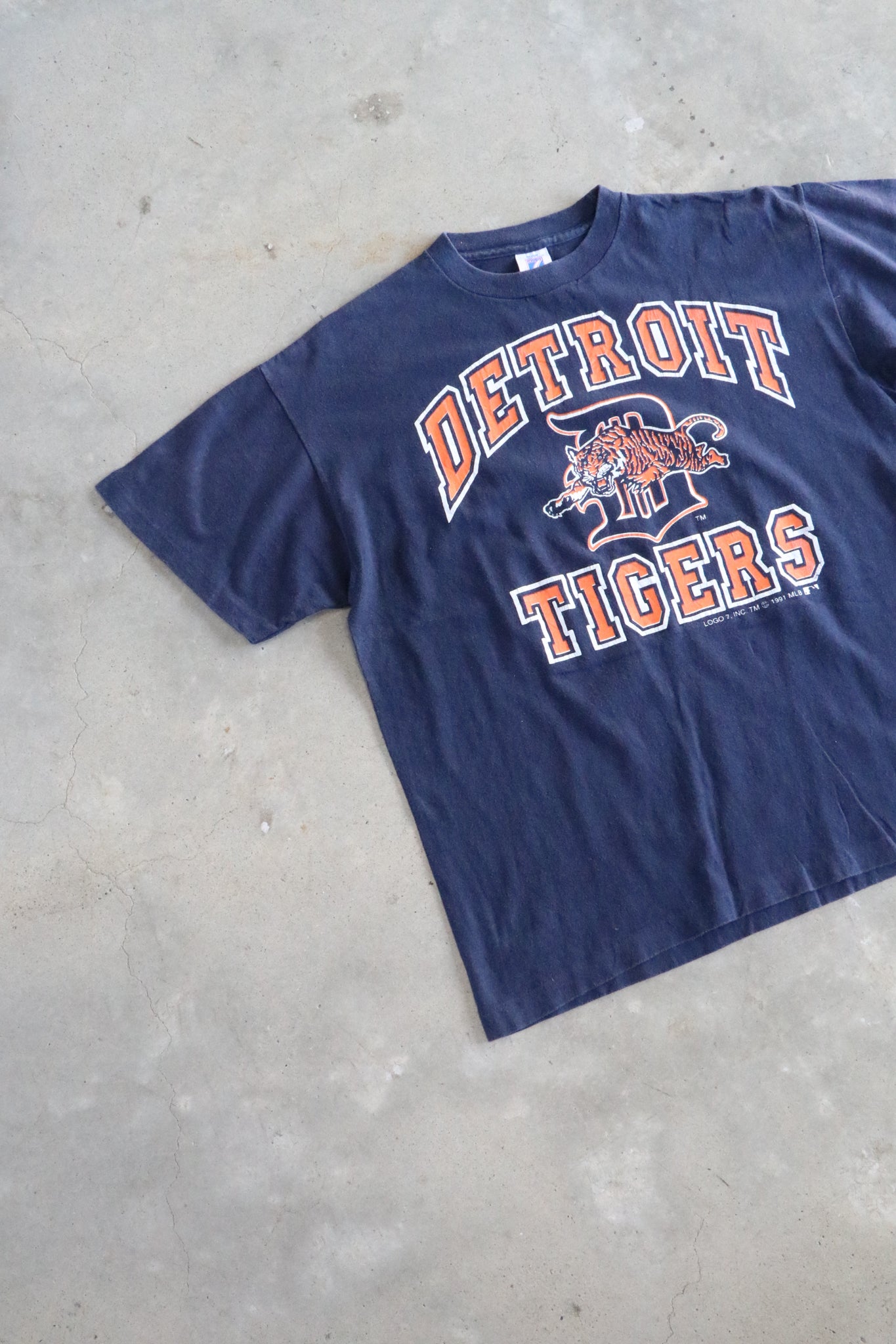 Vintage 1991 MLB Detroit Tigers Tee Medium